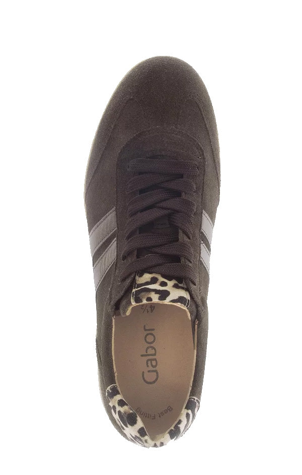 Zapatilla con cordones para mujer '73.300.18' - Marrón