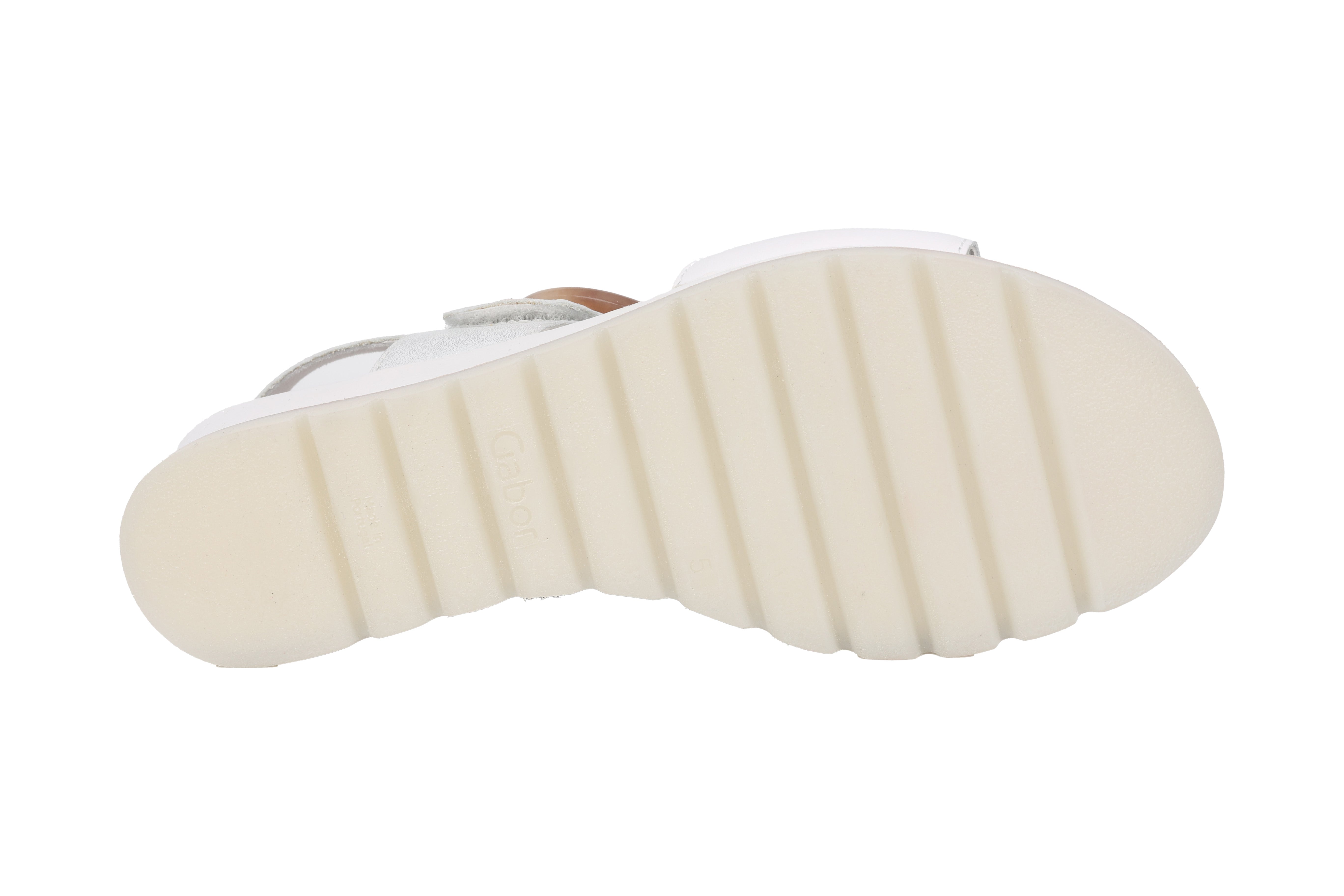 sandalo con zeppa da donna '44.645.31' - Bianco