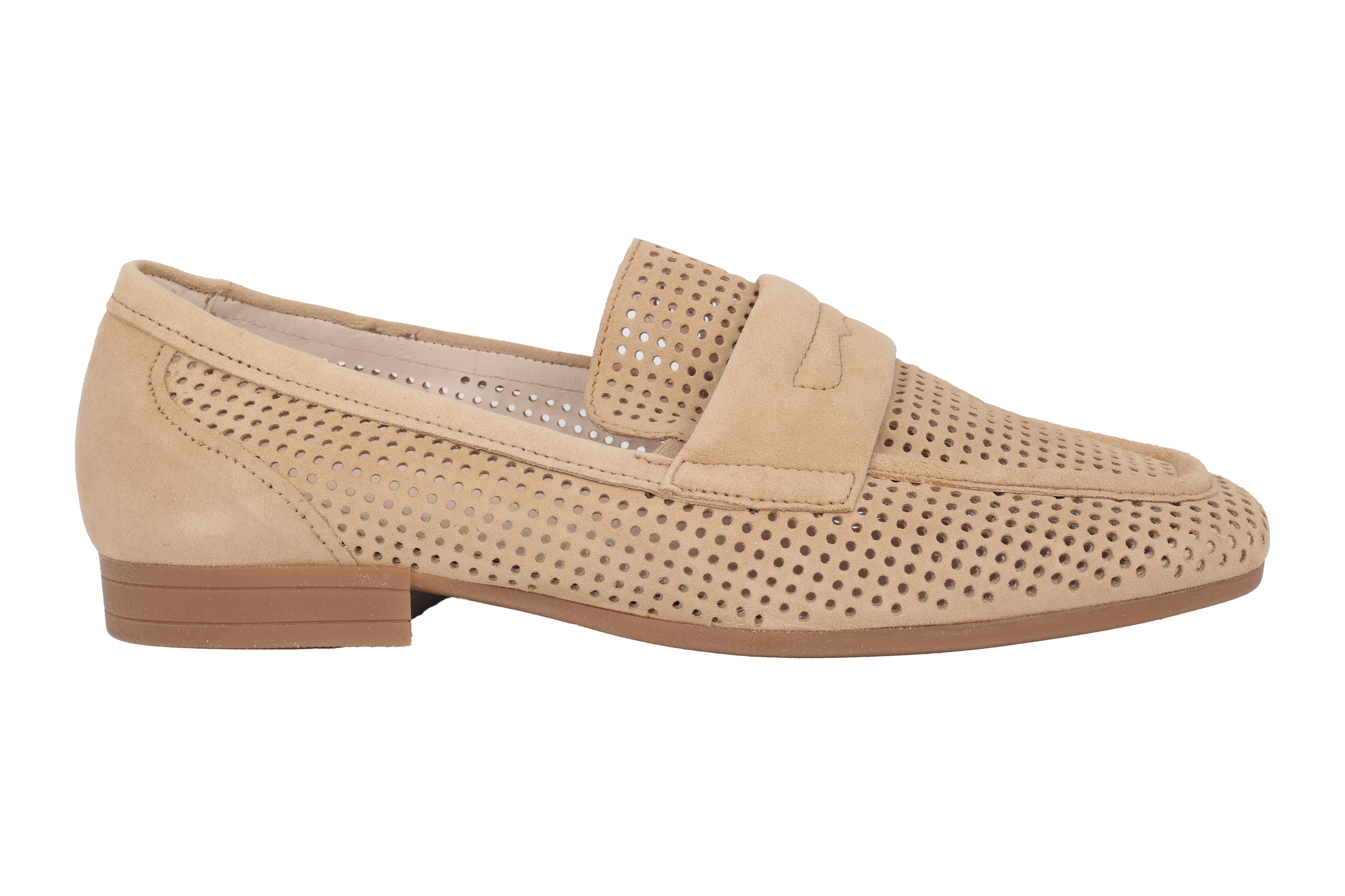 '22.424.34' mocasín de verano para mujer perforado - beige