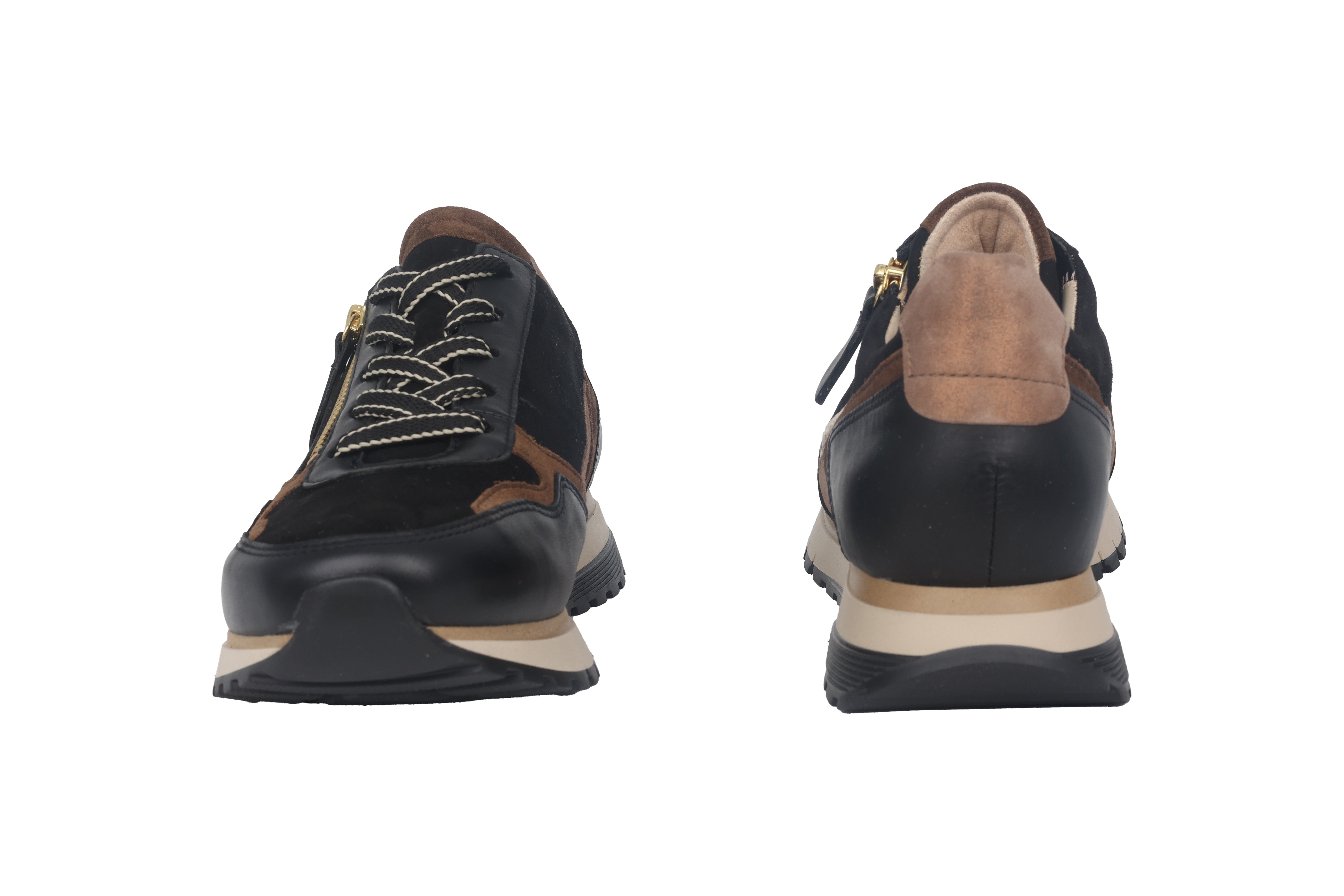 Damesschoen met brede pasvorm (H) '56.378.67' - Zwart