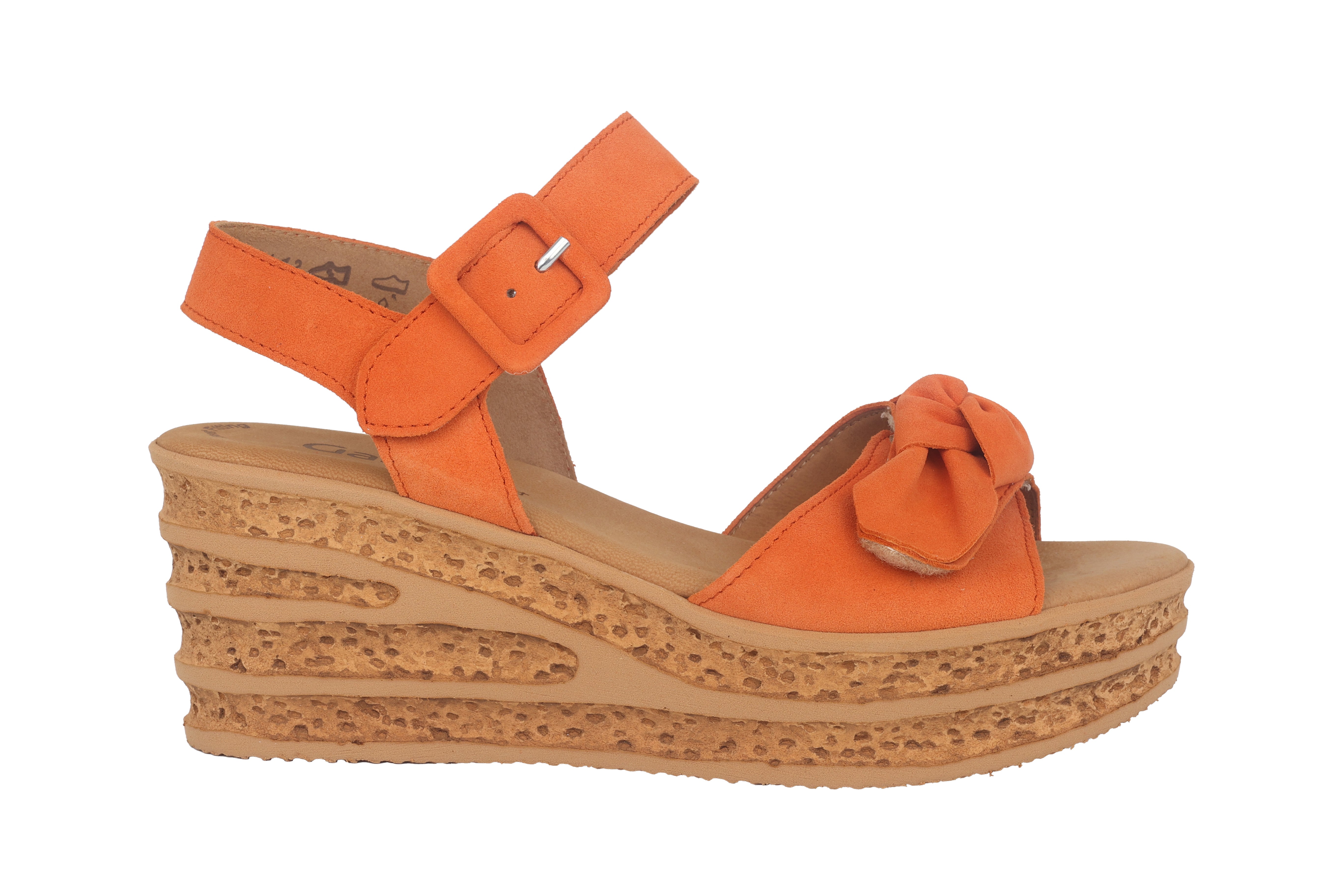 sandalo con zeppa da donna '44.653.14' - Arancione