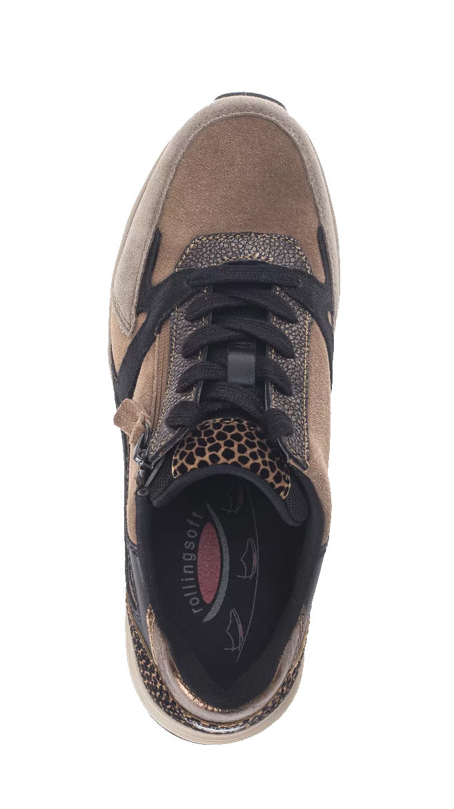 '76.878.42' zapatilla de paseo con ruedas para mujer - Marrón