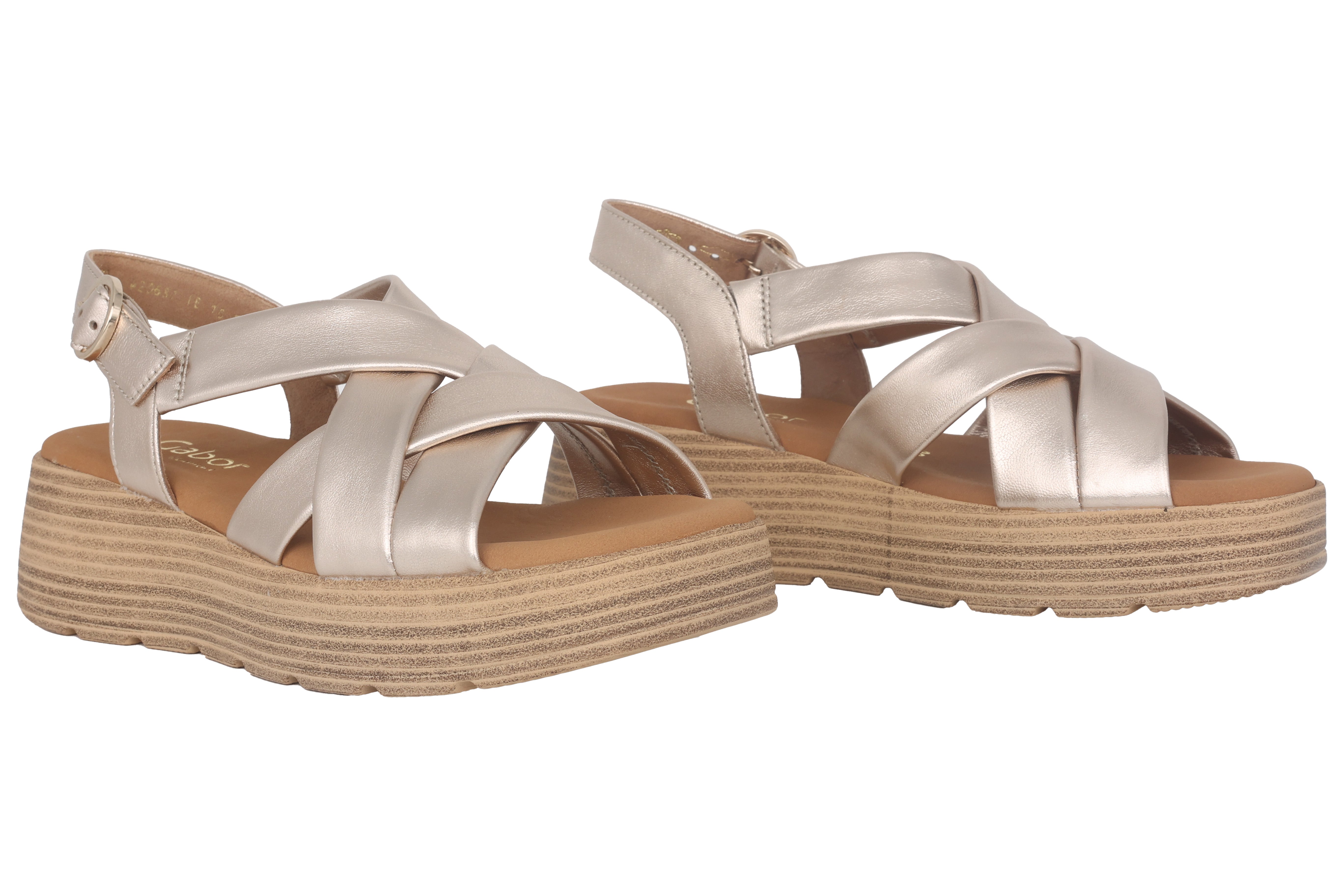 Sandał damski '42.872.82' - srebrny