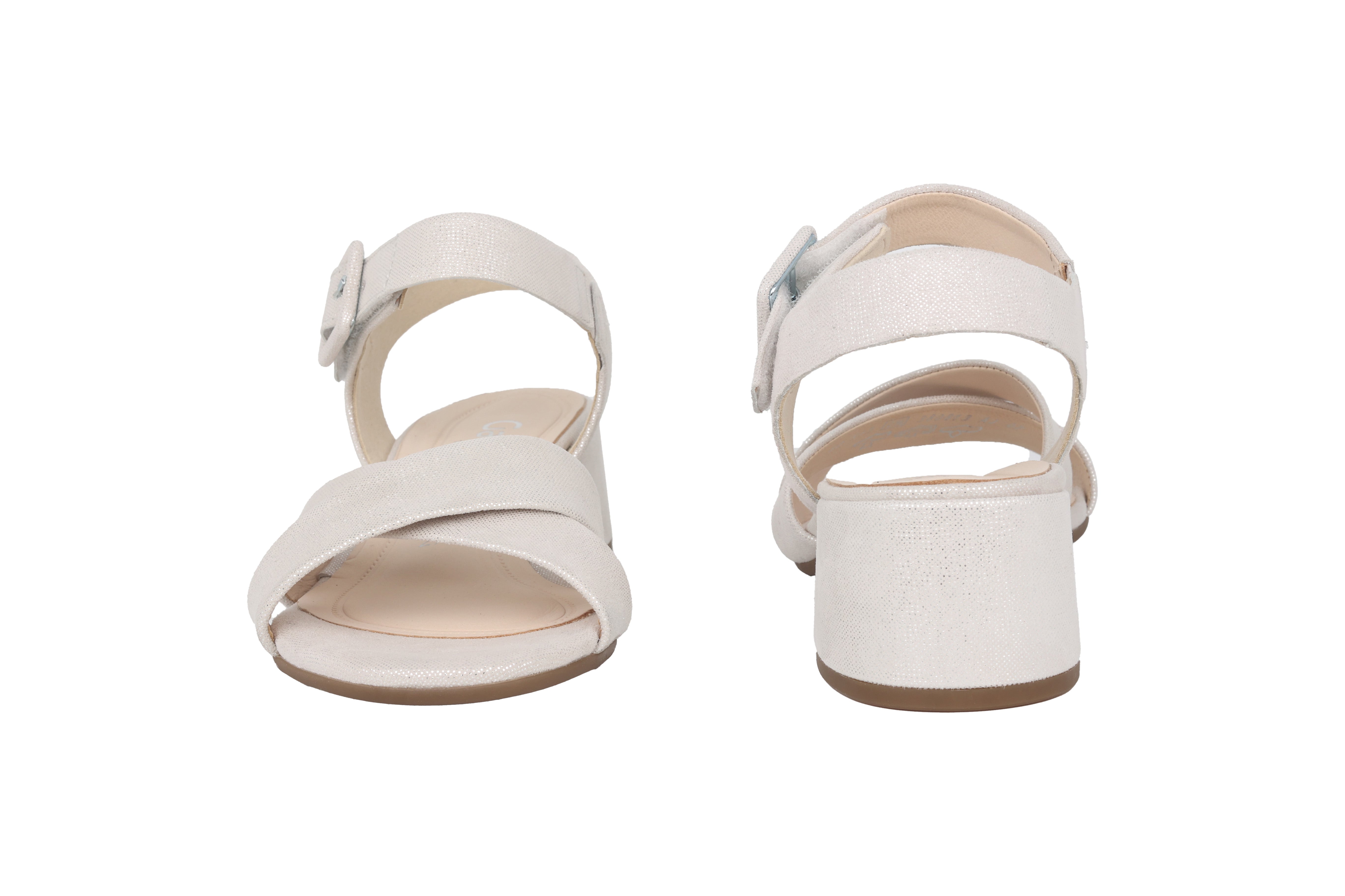 '62.913.11' women's heeled sandal - silver