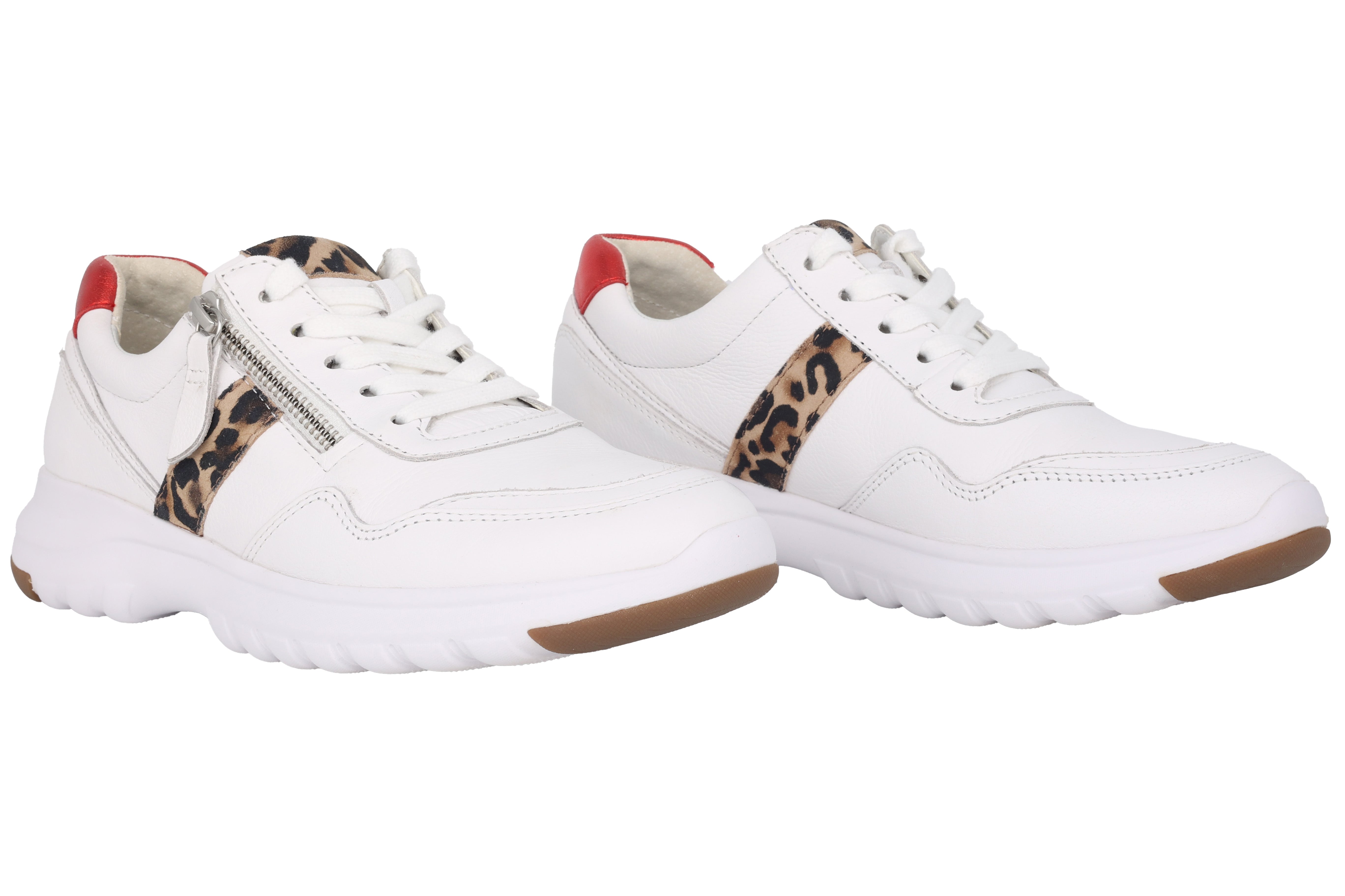 Damen-Sneaker '46.318.51' mit Spitzenreißverschluss – Weißmischung