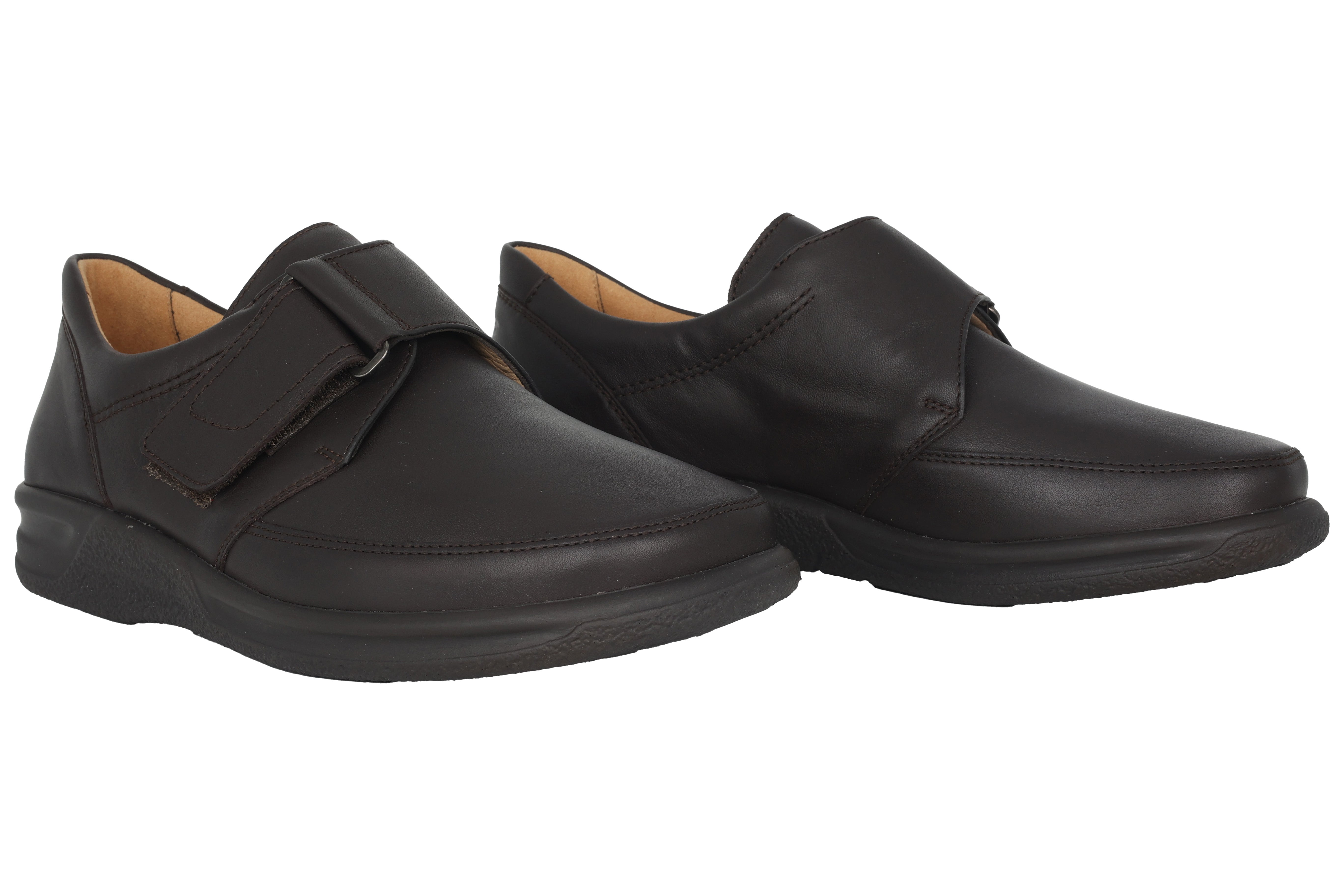 Chaussure à très larges brides (K) pour hommes 'Kurt' - marron