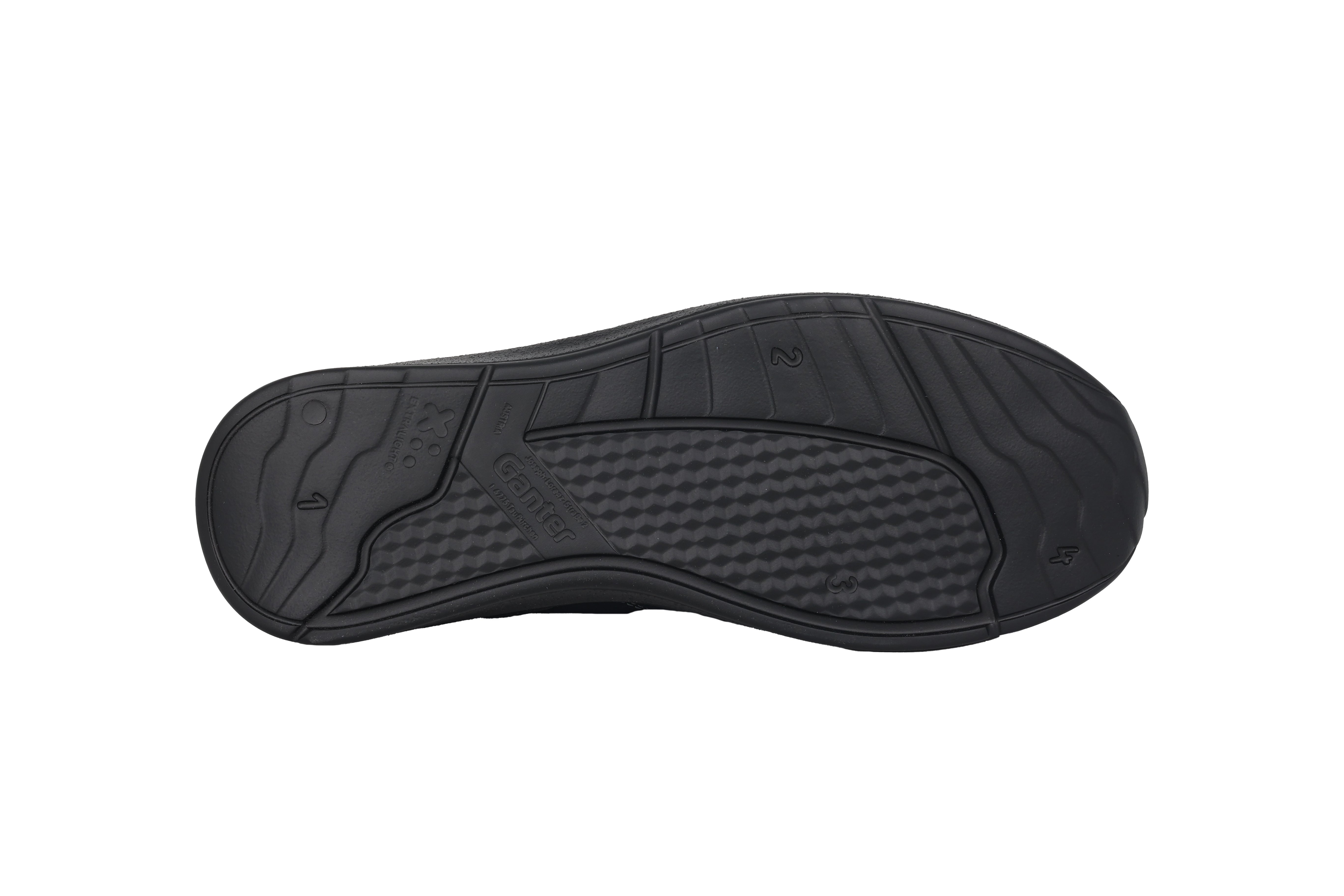 Chaussure de marche à lacets et fermeture éclair pour hommes 'Harald' - coupe large (H) - bleu