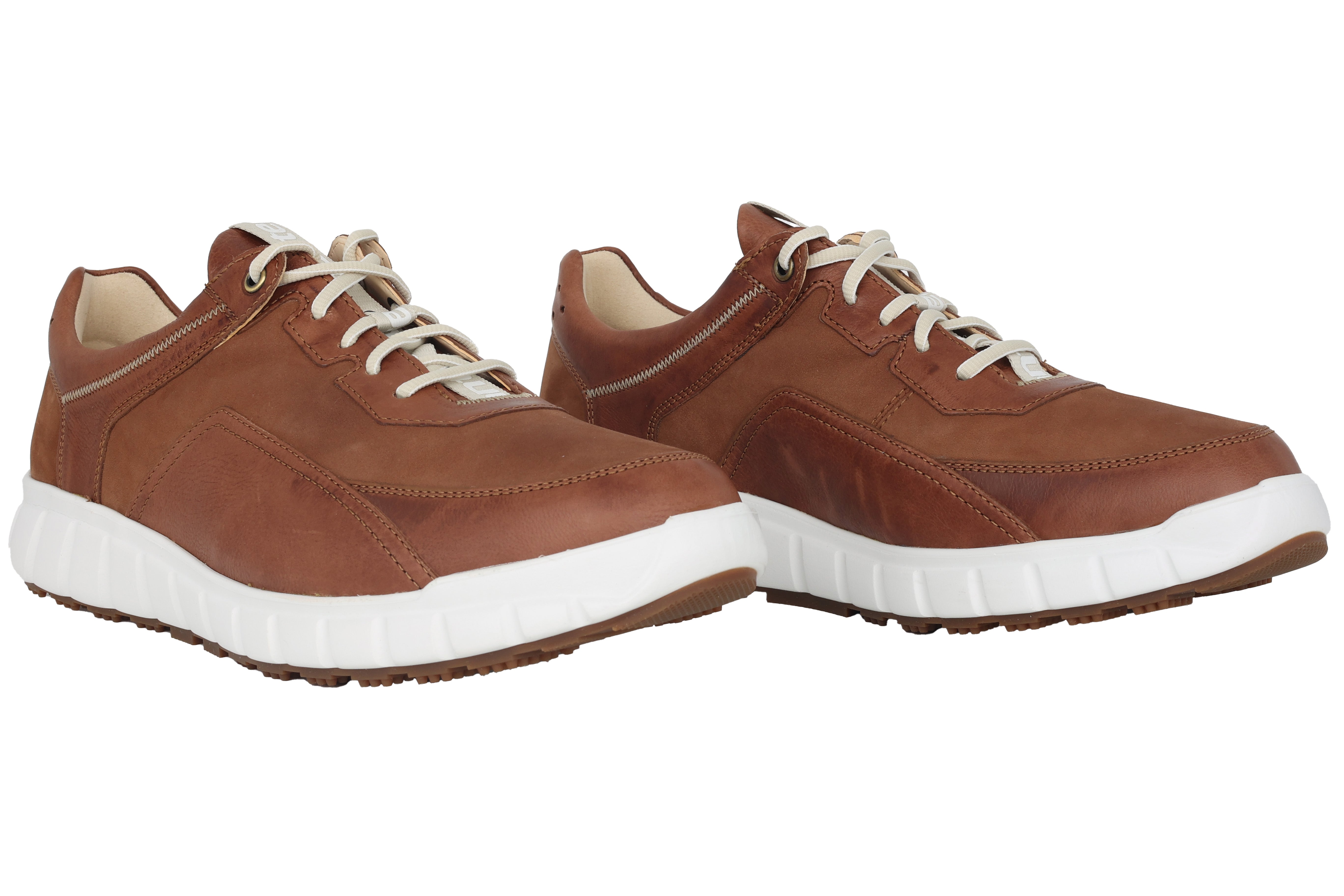 Baskets de marche roulantes coupe large (H) 'Evo' pour hommes - Marron