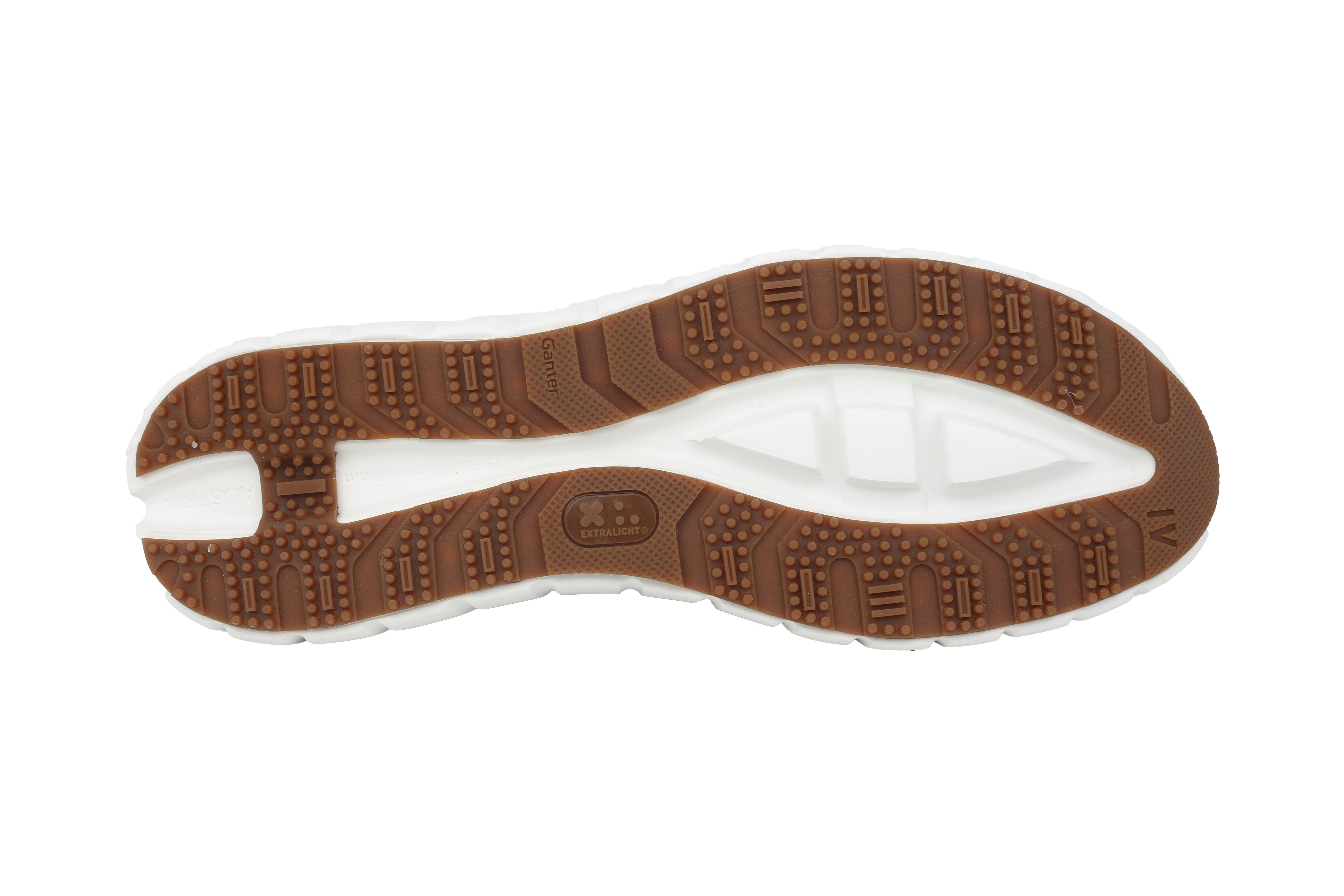 Baskets de marche roulantes coupe large (H) 'Evo' pour hommes - Marron