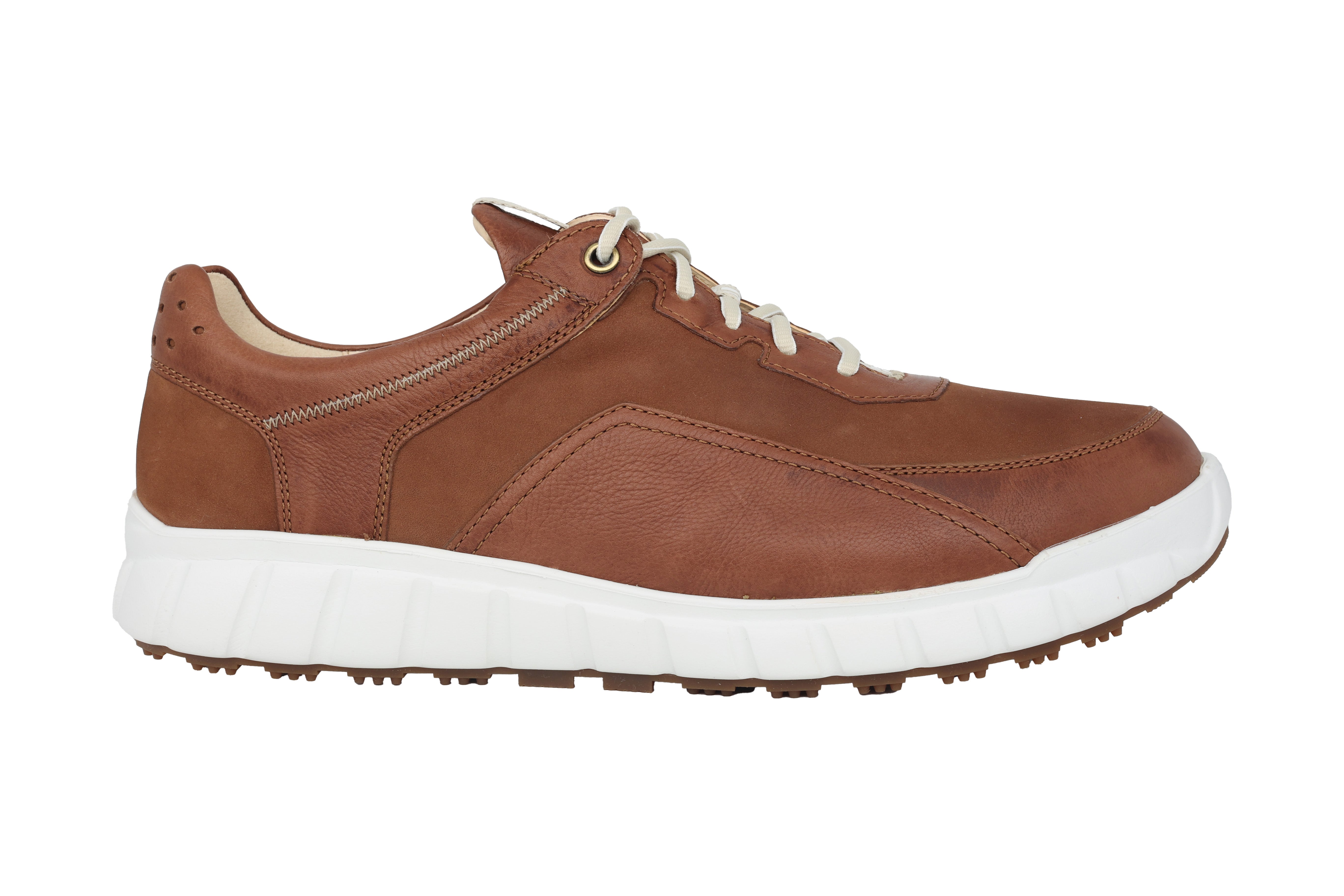 Baskets de marche roulantes coupe large (H) 'Evo' pour hommes - Marron