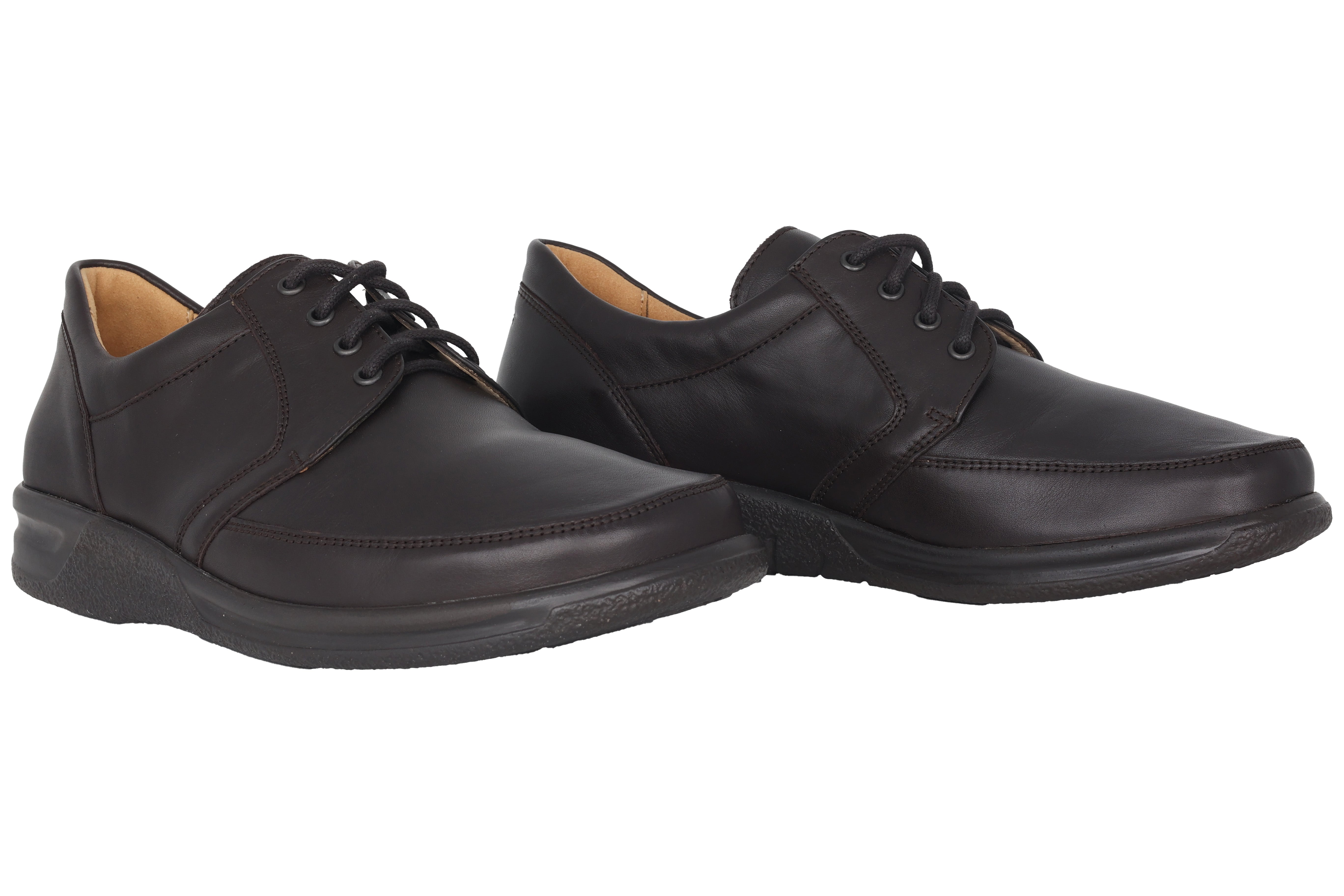 Zeer brede herenschoen (K) 'Kurt' - bruin