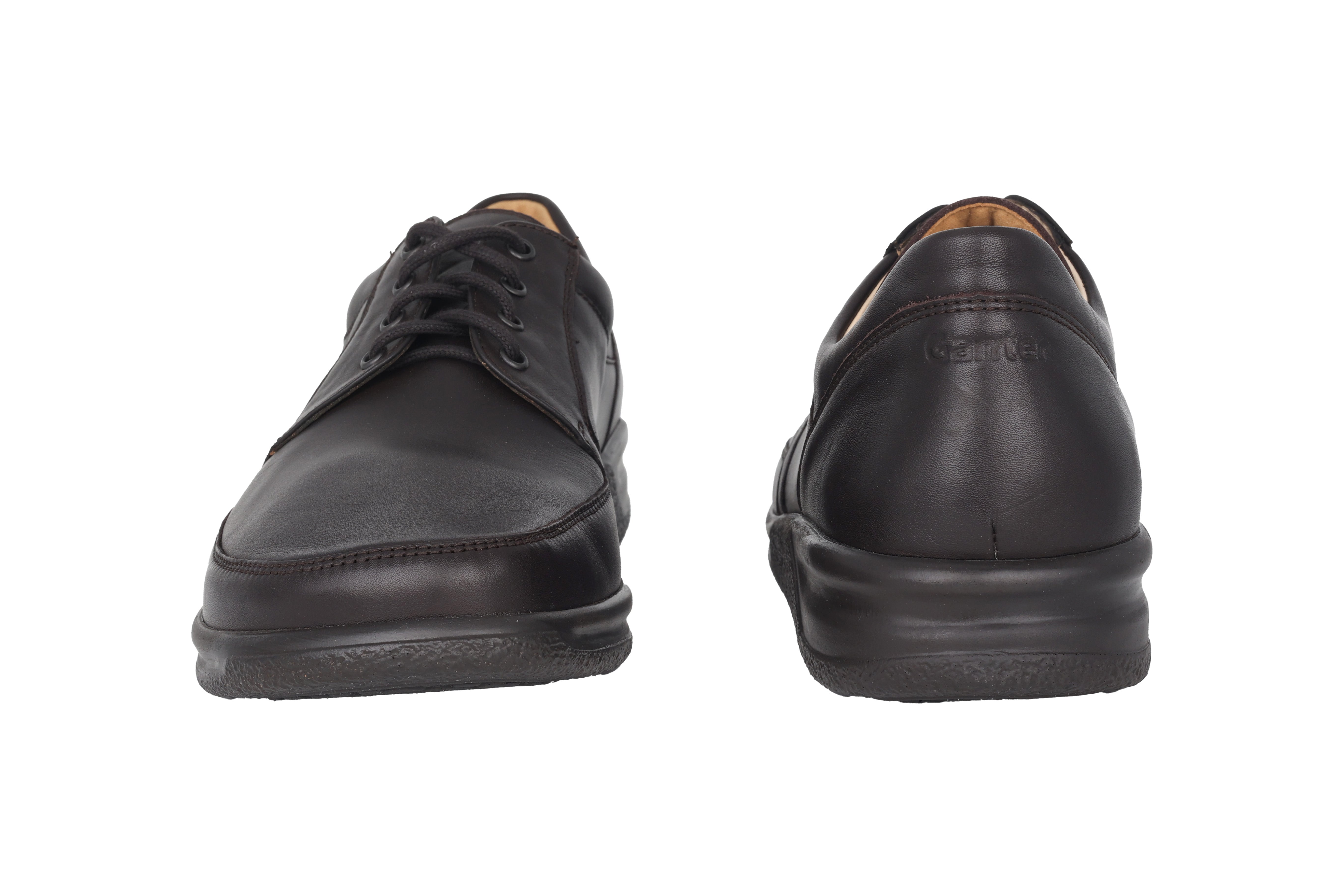 Zeer brede herenschoen (K) 'Kurt' - bruin