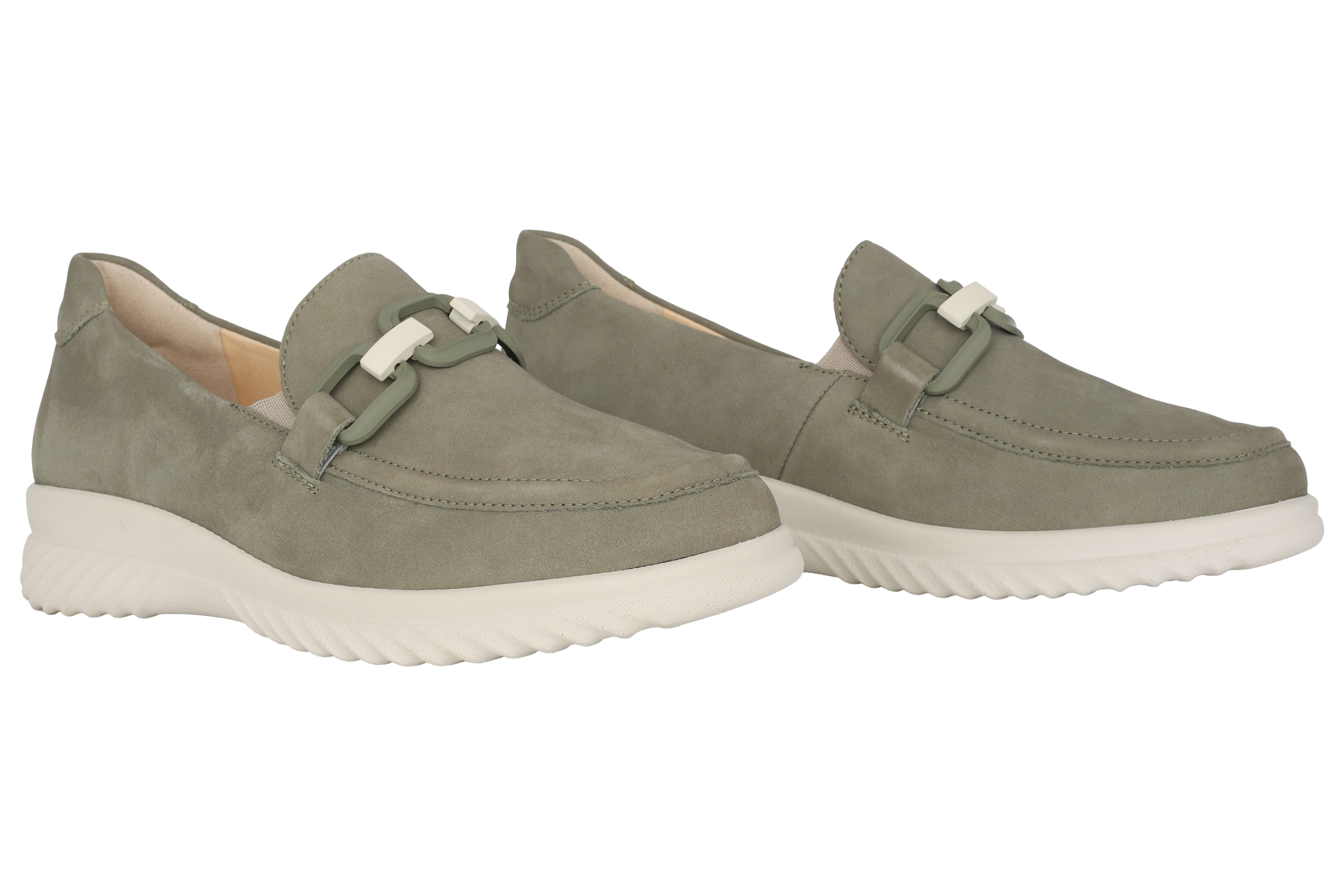 'Heike' women's wide fit (H) loafer - Green