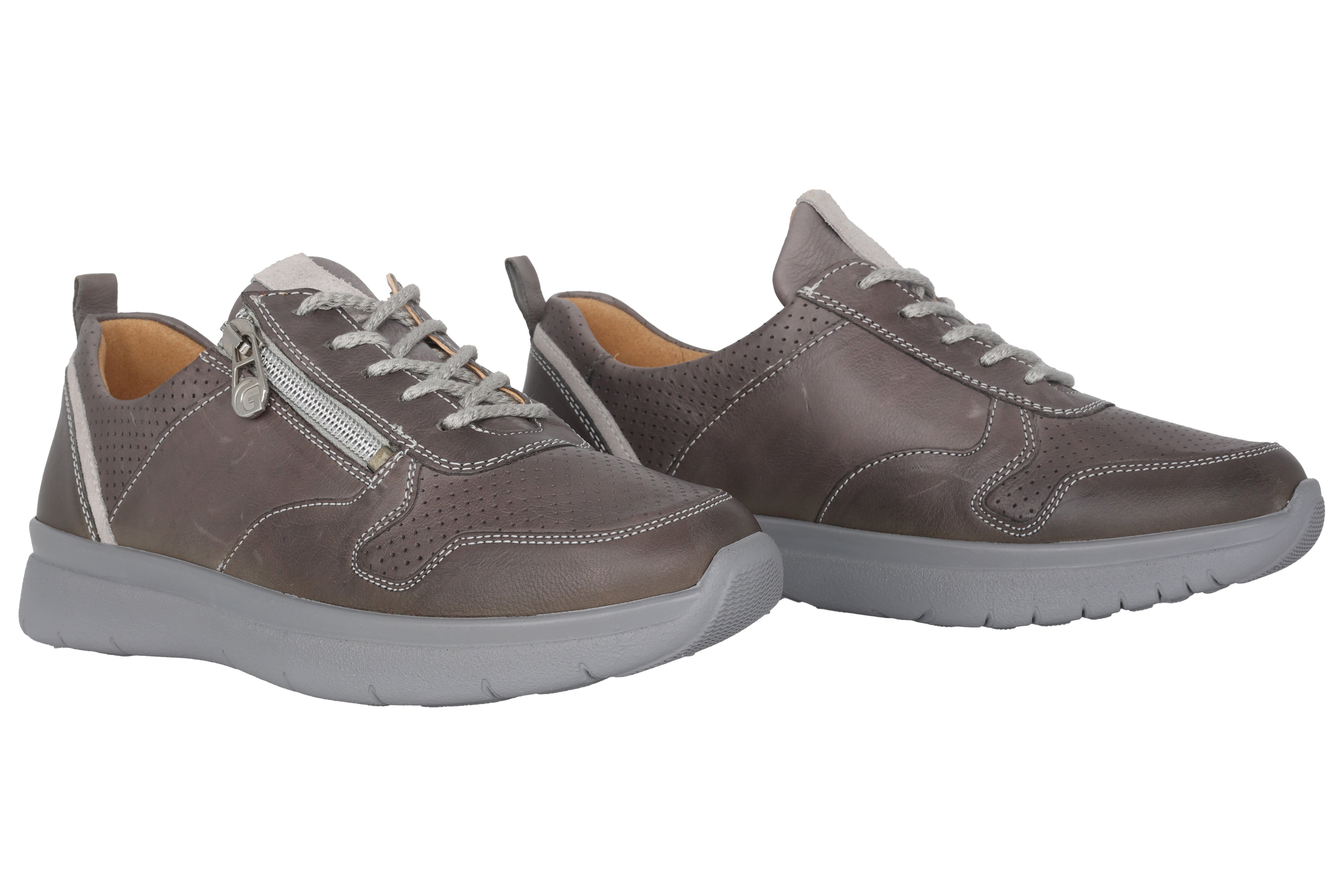 Zapatos de mujer con cordones muy anchos (K) 'Kira' - Gris