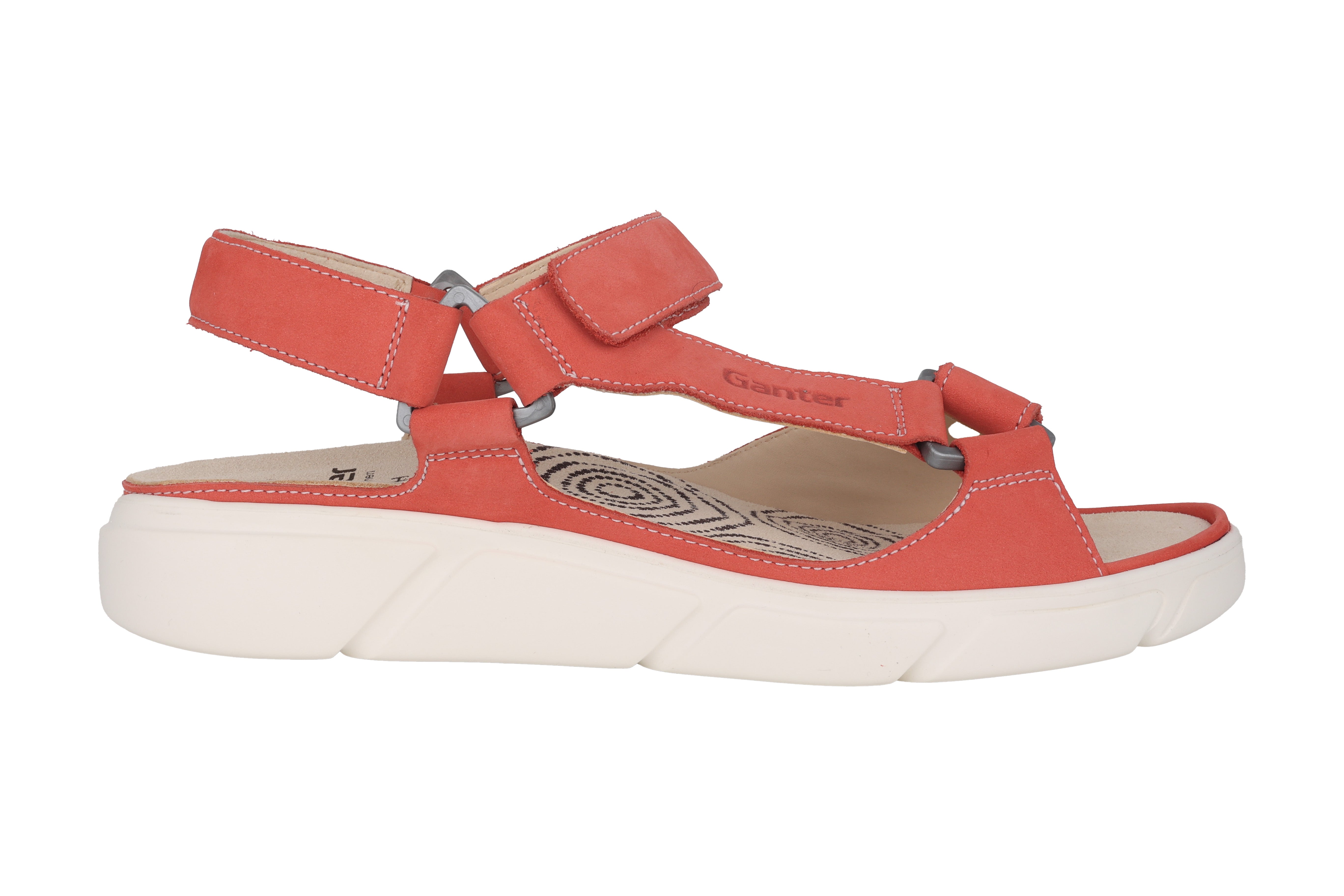 'Halina' women's wide fit (H) sandal - red