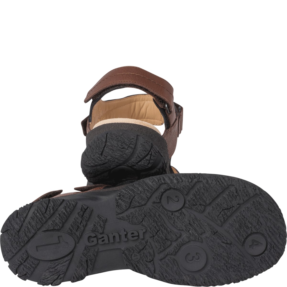 'Giovanni' men's sandal with removable insole - brown - Chaplinshoes'Giovanni' men's sandal with removable insole - brownGanter