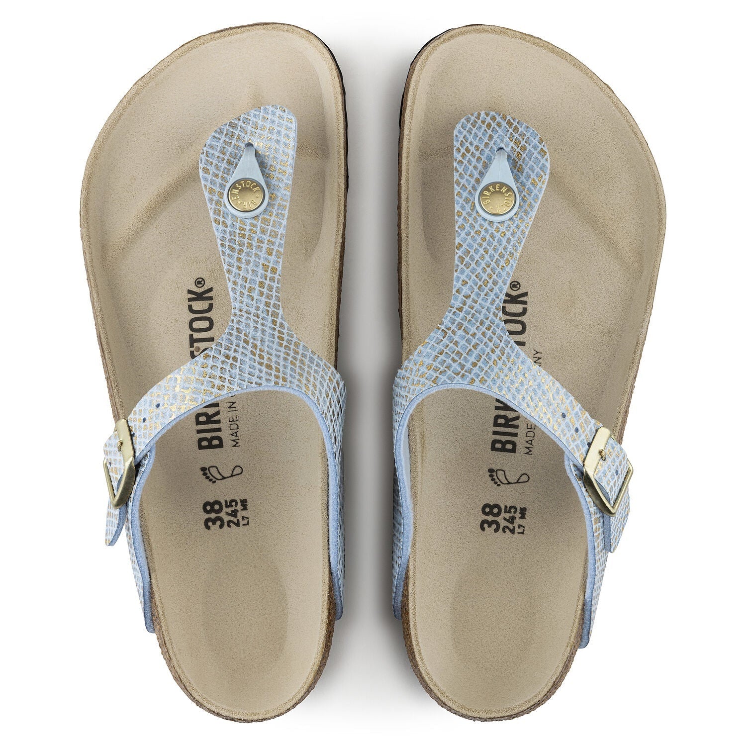 Damessandaal 'Gizeh BS' - blauw - ChaplinshoesDamessandaal 'Gizeh BS' - blauwBirkenstock