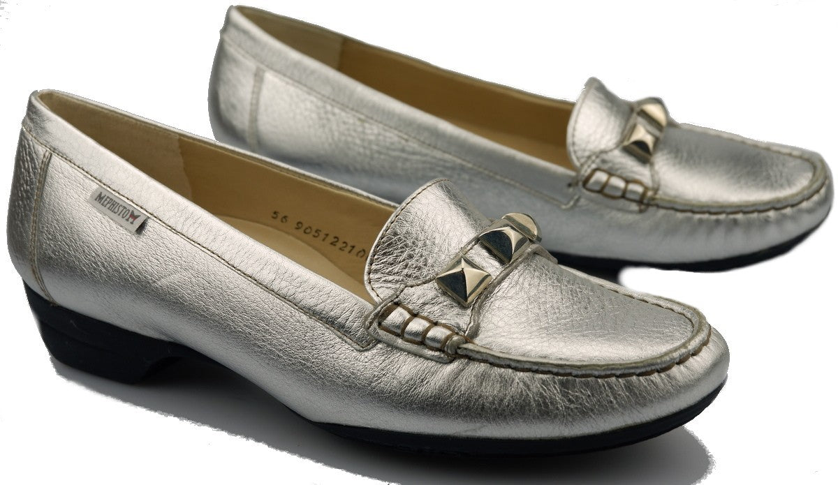 Mocasín de mujer 'GONDA' - plateado - ChaplinshoesMocasín de mujer 'GONDA' - plateadoMephisto