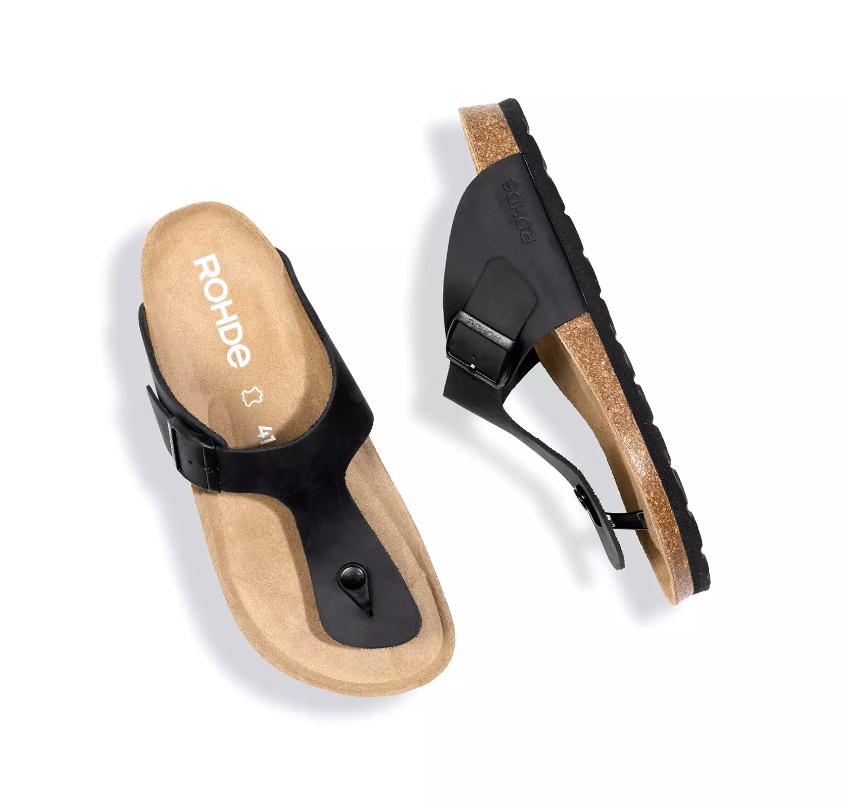 Herensandaal 'Grado' - zwart - ChaplinshoesHerensandaal 'Grado' - zwartRohde