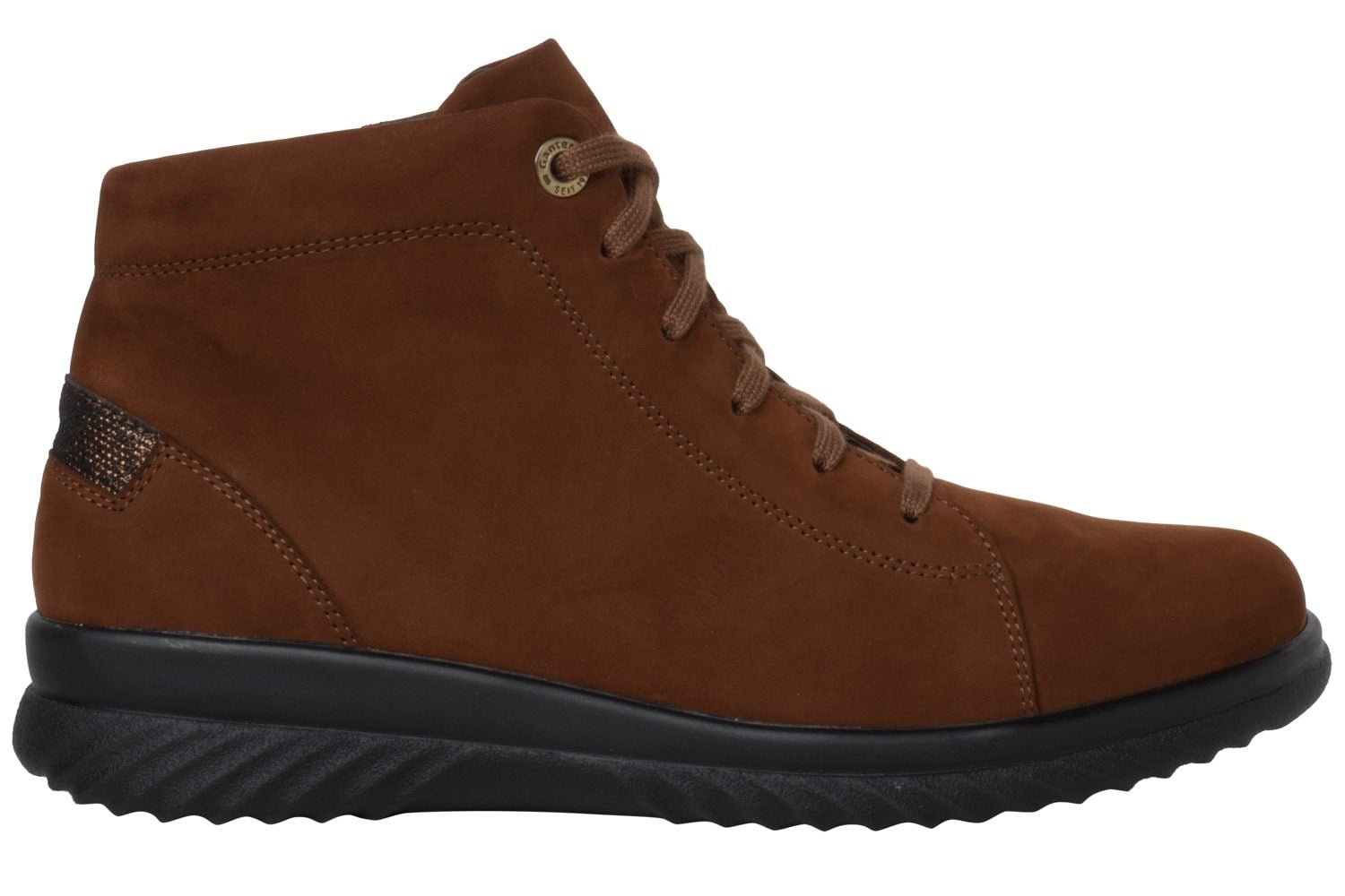 'Heike H' dames laars met brede pasvorm (H) - rits - bruin - Chaplinshoes'Heike H' dameslaars met brede pasvorm (H) en ritssluiting - bruinGanter