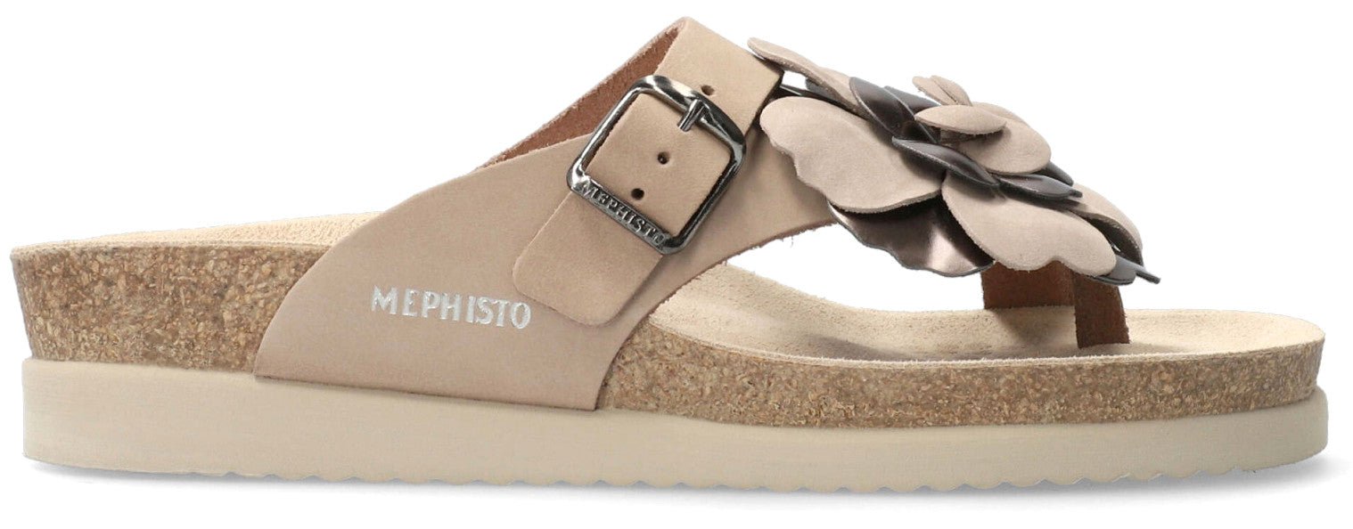 'Helen Flower' women's slide toe sandal - taupe - Chaplinshoes'Helen Flower' women's slide toe sandal - taupeMephisto