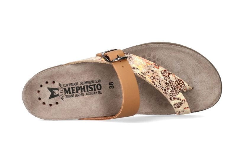 'Helen Mix' women's thong slide sandal - brown mix - Chaplinshoes'Helen Mix' women's thong slide sandal - brown mixMephisto