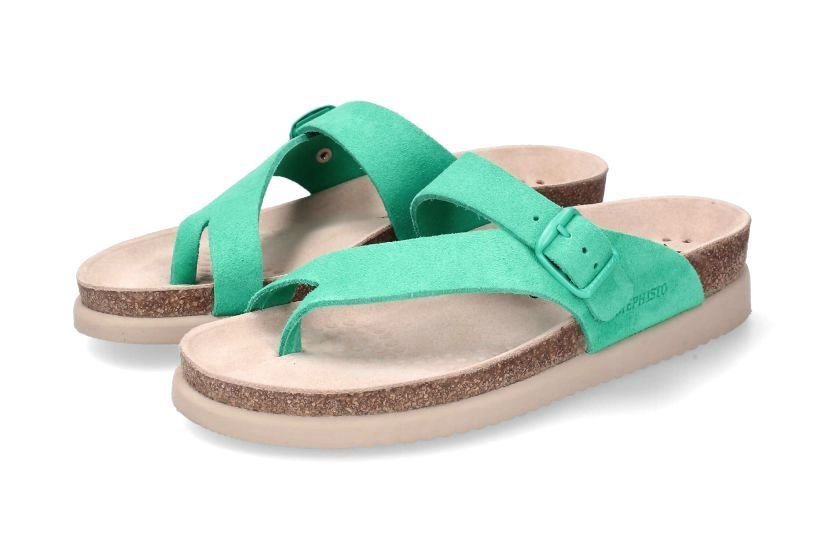 'Helen' women's thong slide sandal - green - Chaplinshoes'Helen' women's thong slide sandal - greenMephisto
