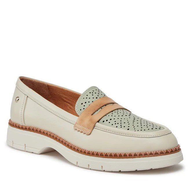 'Henares' women's moccasin - off white mix - Chaplinshoes'Henares' women's moccasin - off white mixPikolinos