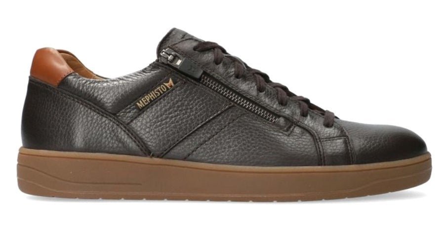 'HENRIK' men's lace - zip sneaker - Brown - Chaplinshoes'HENRIK' men's lace - zip sneaker - BrownMephisto