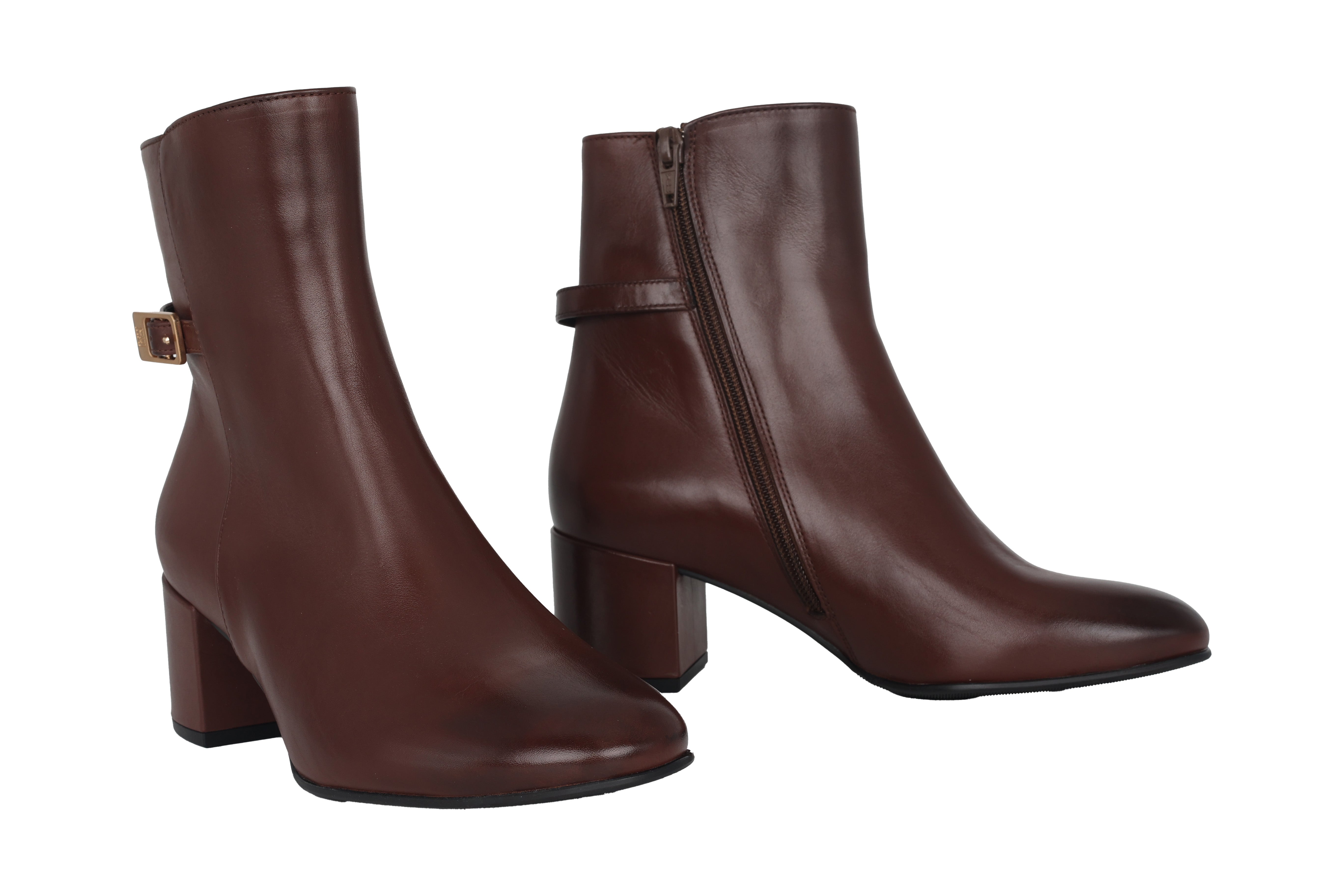 Stivale con tacco da donna "Ella" - Marrone