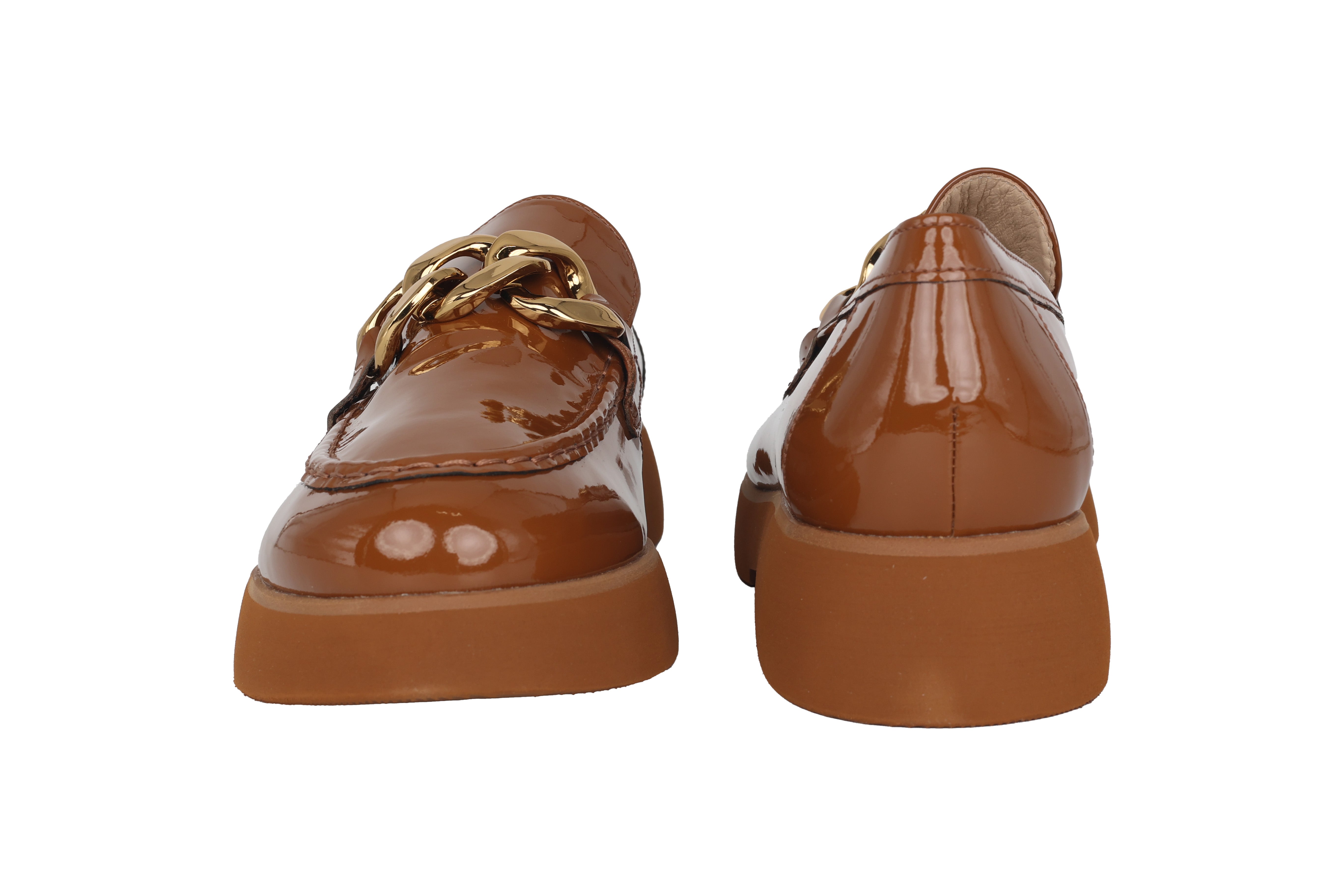 Damesloafer 'Stacy' - bruin lak