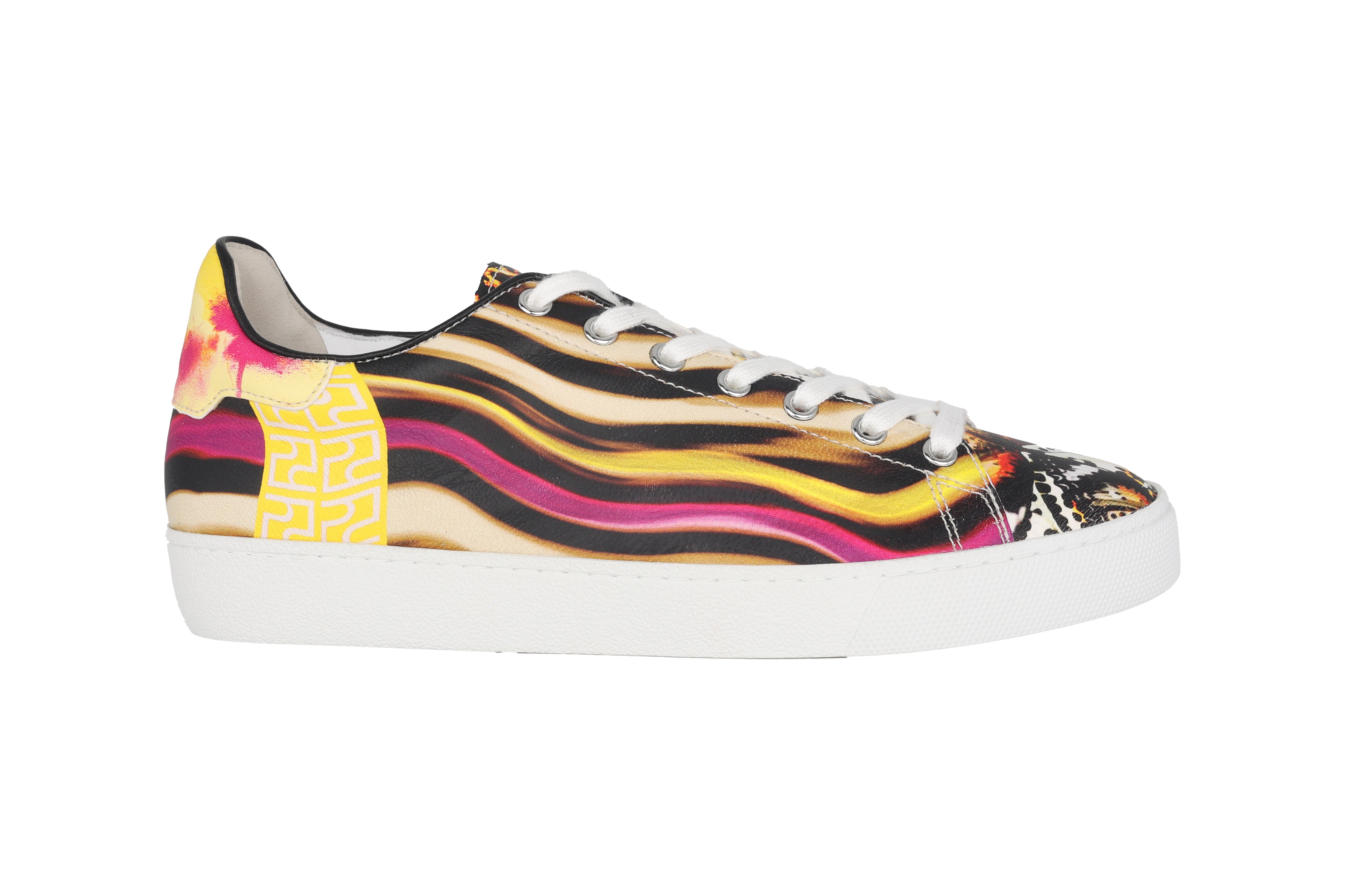 'Glammy'women's lace-up sneaker - multicolour