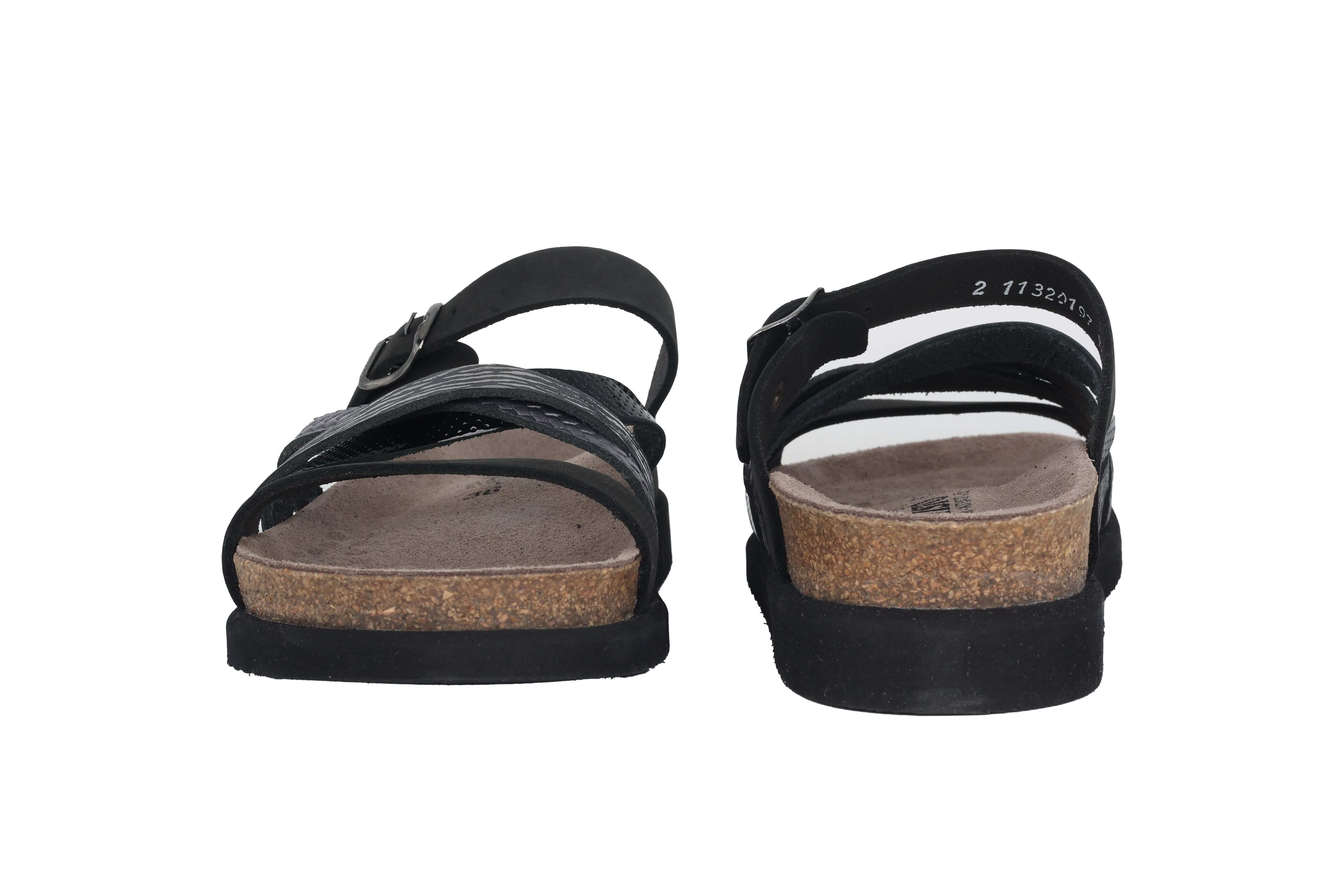 Damen-Slide-Sandale 'Huleda' – Schwarz-Mix