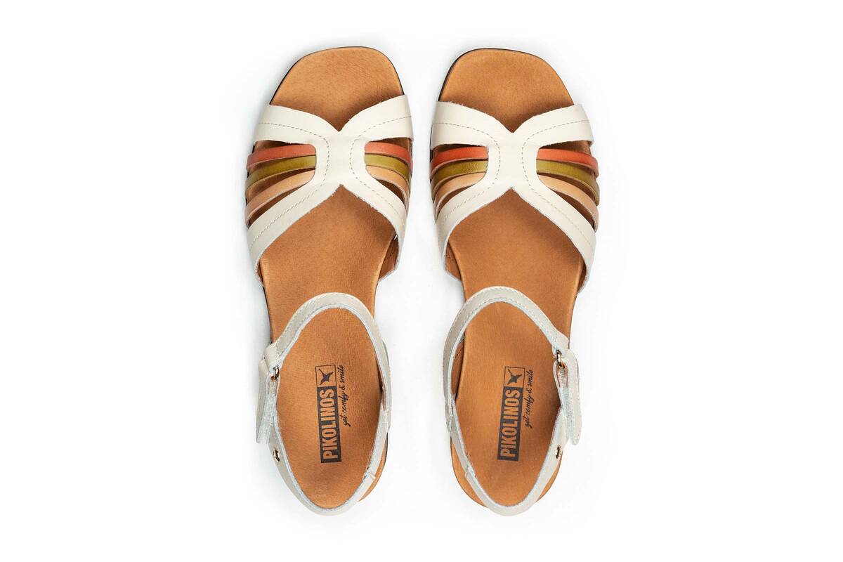 'Ibiza' women's sandal - off white mix - Chaplinshoes'Ibiza' women's sandal - off white mixPikolinos