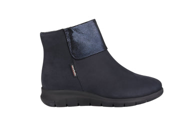 Ergonomische, warmgevoerde dameslaars 'Ilinca' met brede pasvorm (H) - blauw - ChaplinshoesErgonomische, warmgevoerde dameslaars 'Ilinca' met brede pasvorm (H) - blauwMephisto