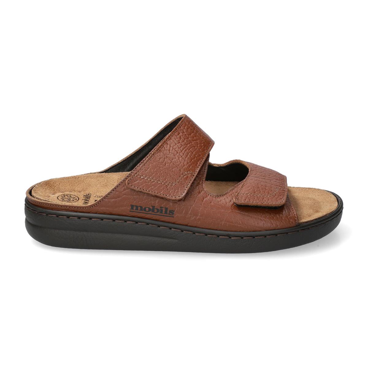 'James' men's ergonomic wide fit (H) sandal - desert brown