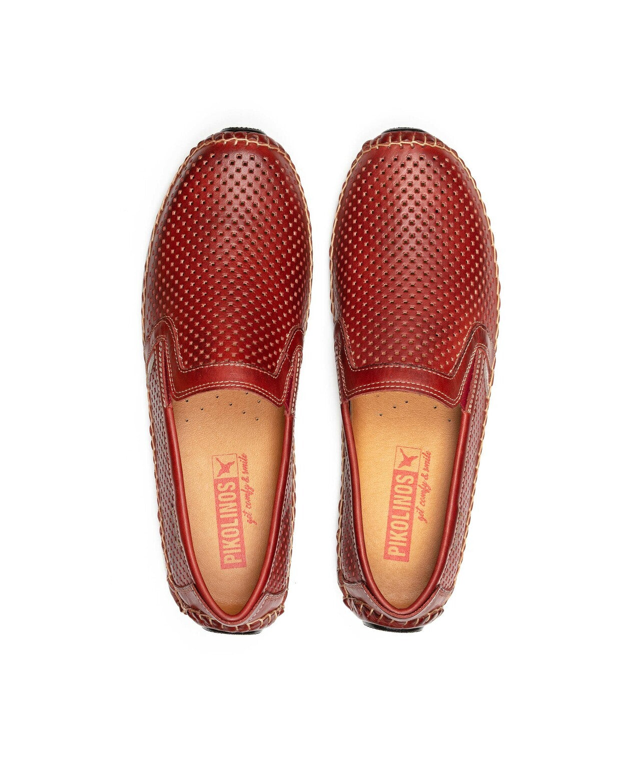 'Jerez' men's perforated loafer - Red