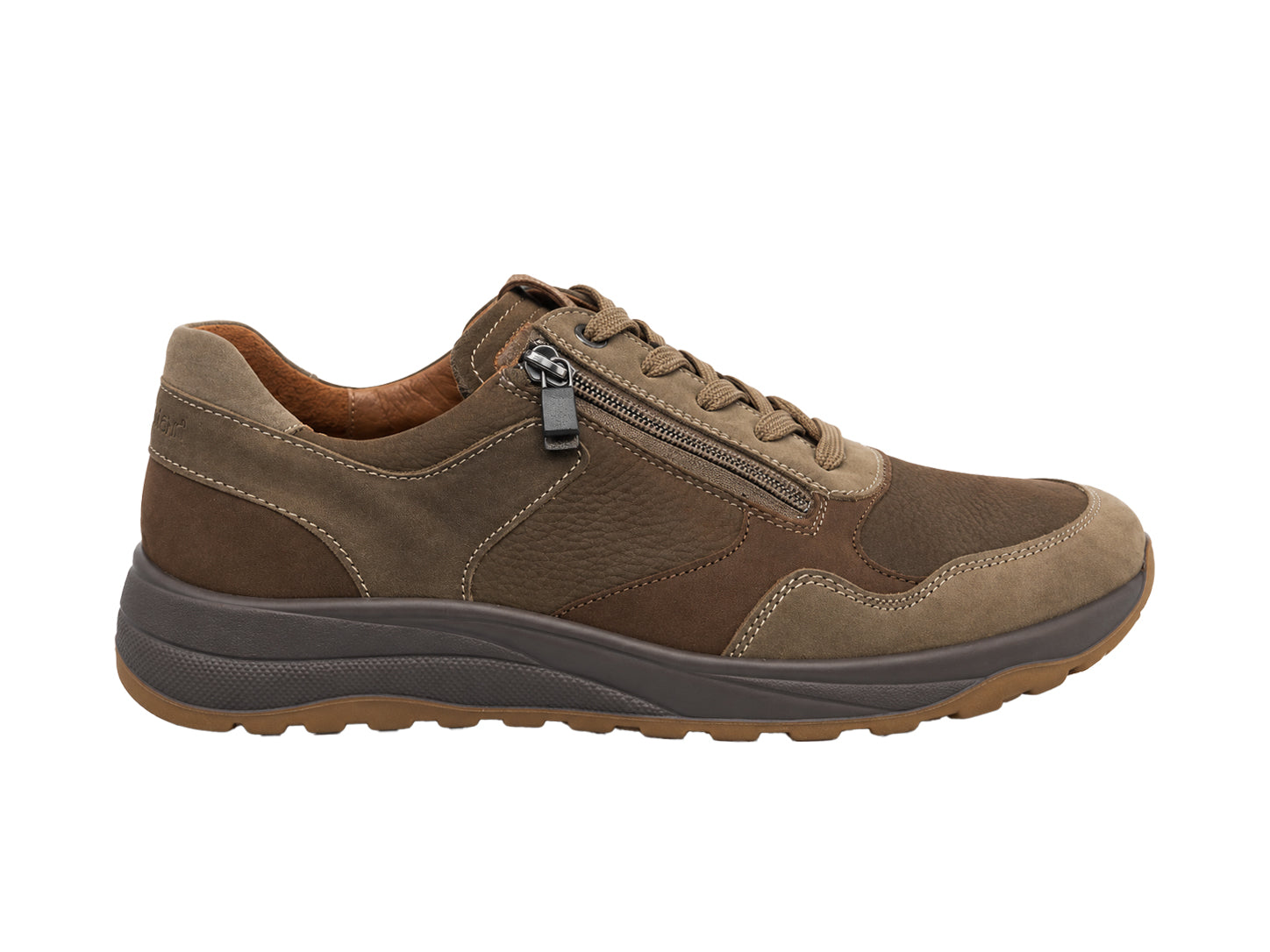 Herren-Schnürsneaker 'K-John' mit sehr weiter Passform (K) – Braun