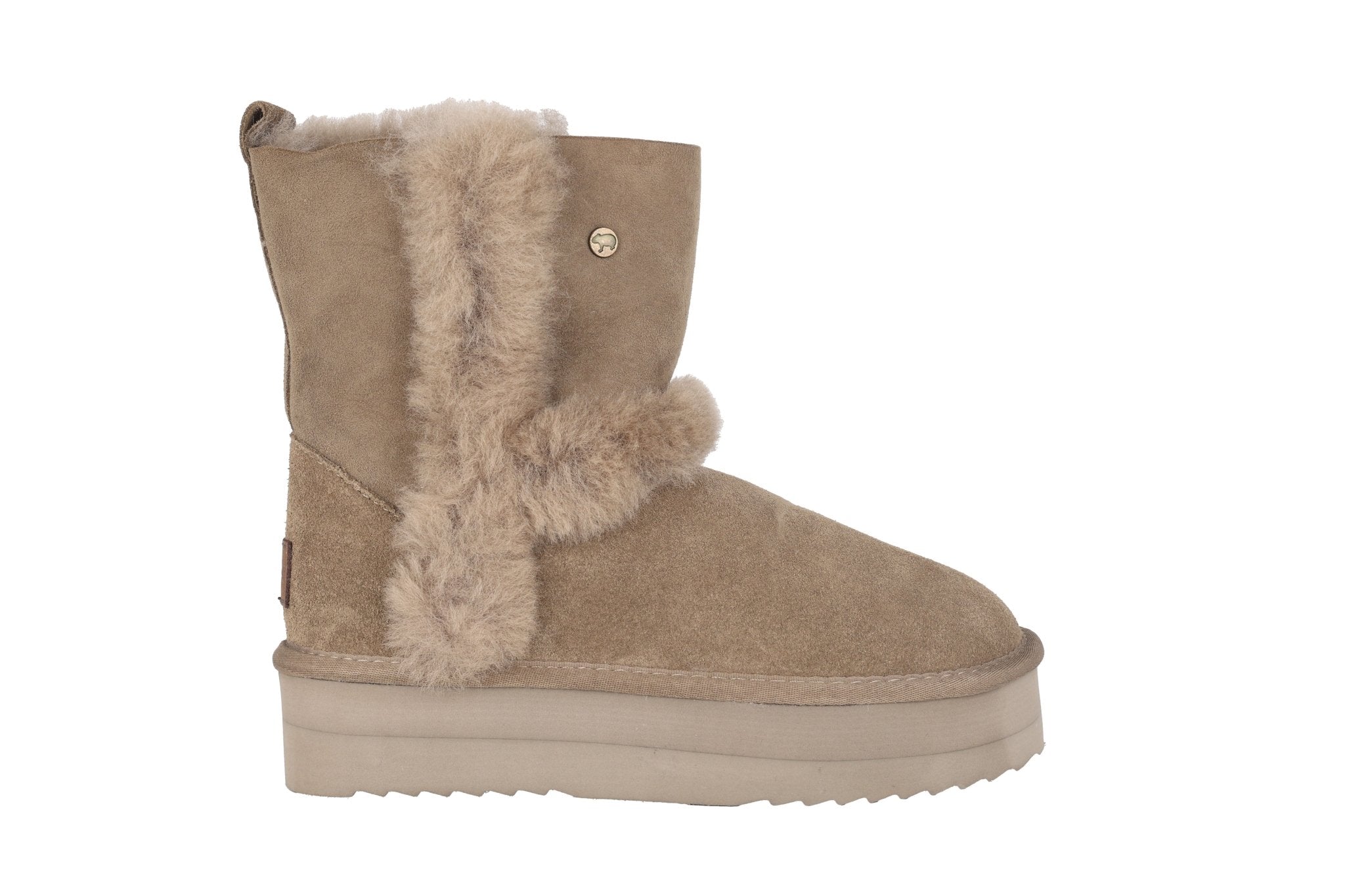 Bota con forro cálido para mujer 'Kangaroo' - Verde - ChaplinshoesBota con forro cálido para mujer 'Kangaroo' - GreenWarmbat