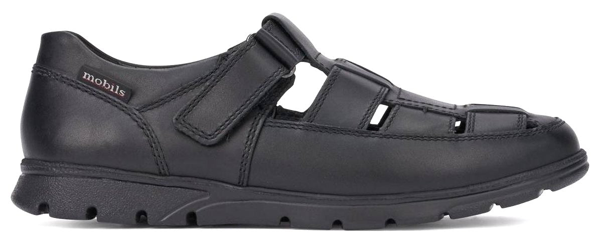 'Kenneth' men's ergonomic wide fit (H) sandal - Black - Chaplinshoes'Kenneth' men's ergonomic wide fit (H) sandal - BlackMephisto