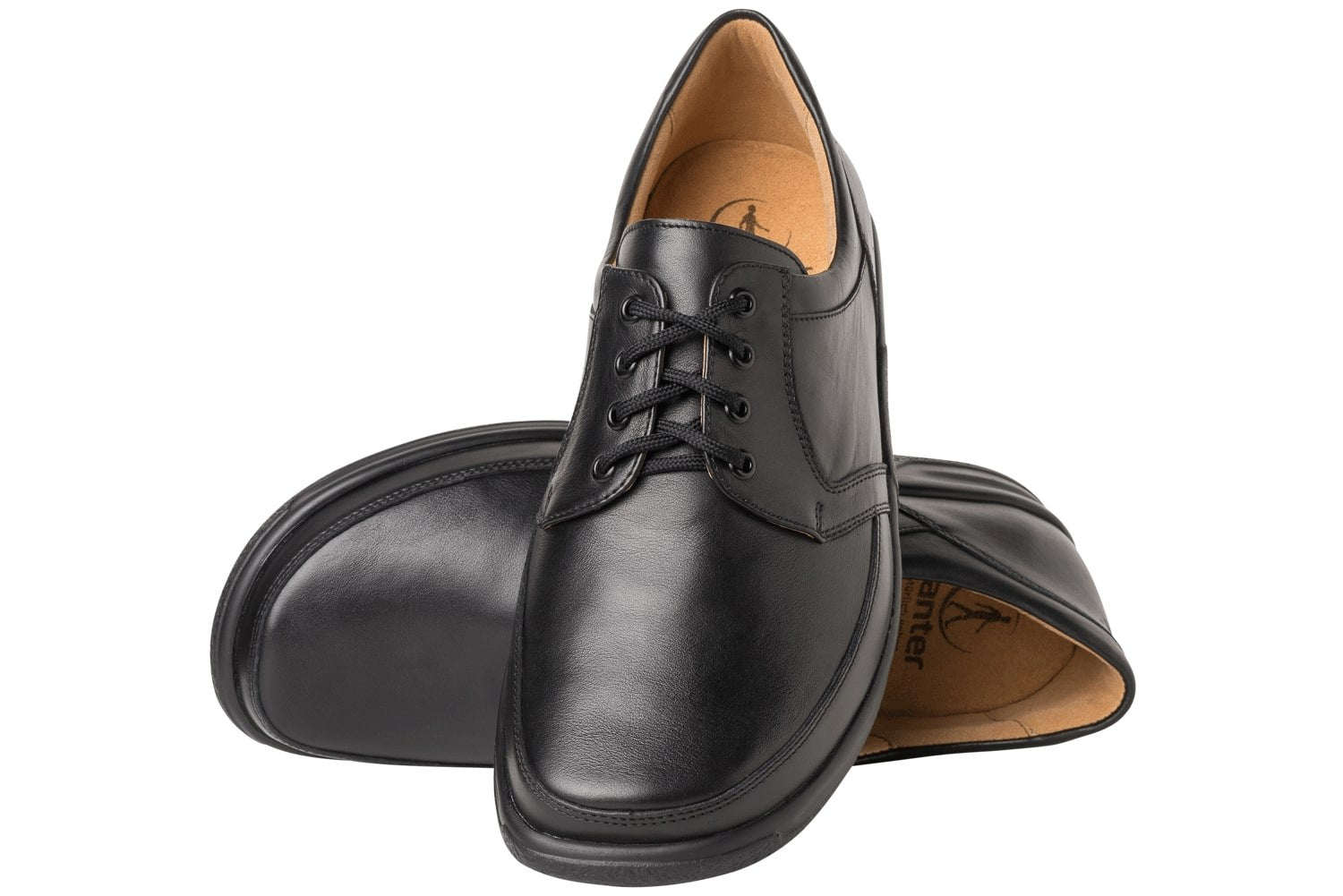 'Kurt' zapato con cordones muy ancho (K) para hombre - negro - Chaplinshoes'Kurt' Zapato con cordones para hombre muy ancho (K) - negroGanter