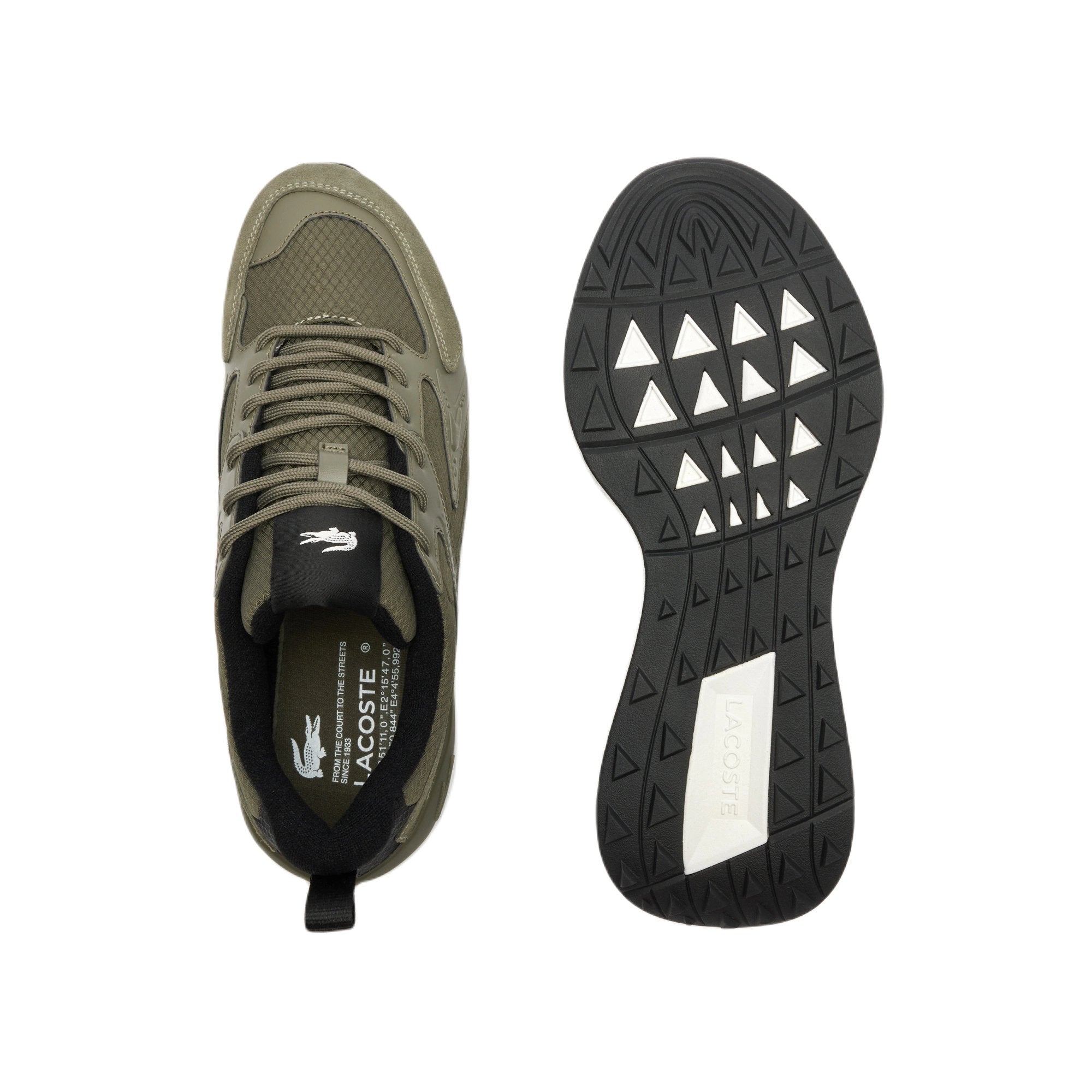 Herensneaker met veters 'L003 Evo' - groen - ChaplinshoesHerensneaker met veters 'L003 Evo' - groenLacoste