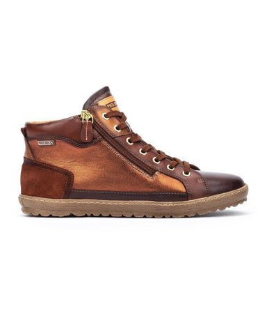 'Lagos' women's lace - zip sneaker boot - Brown - Chaplinshoes'Lagos' women's lace - zip sneaker boot - BrownPikolinos