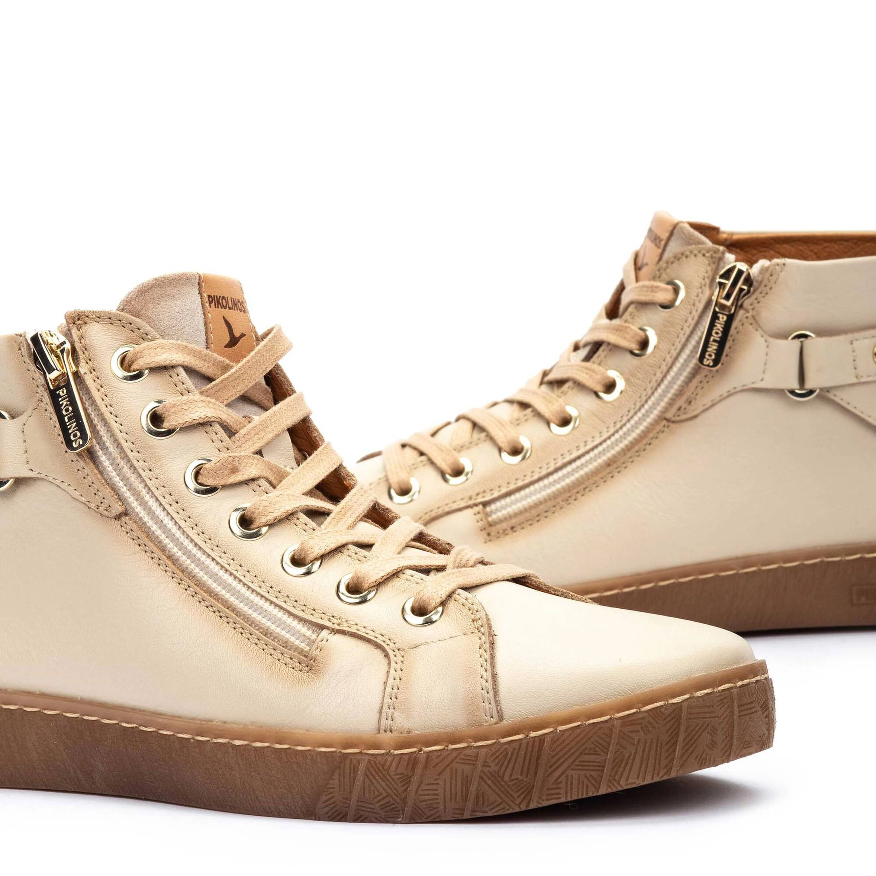 Bottine sneaker femme 'Lanzarote' - Blanc cassé