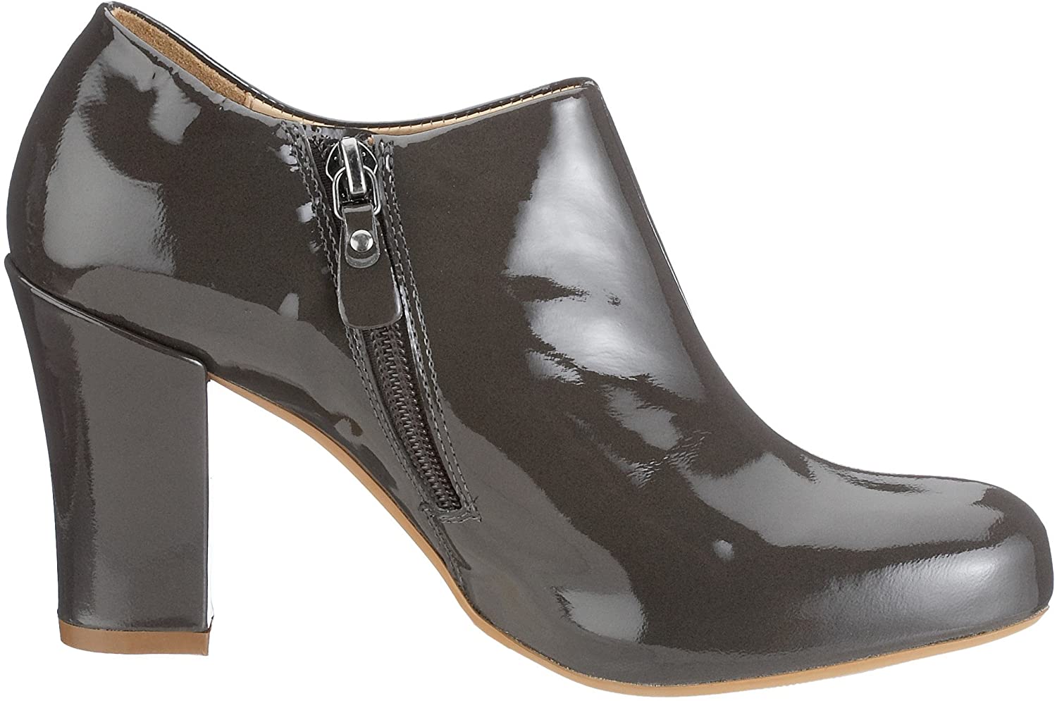 Dameslaarspump 'Lion Cub' - Grijs lak - ChaplinshoesDameslaarspump 'Lion Cub' - Grijs lakClarks