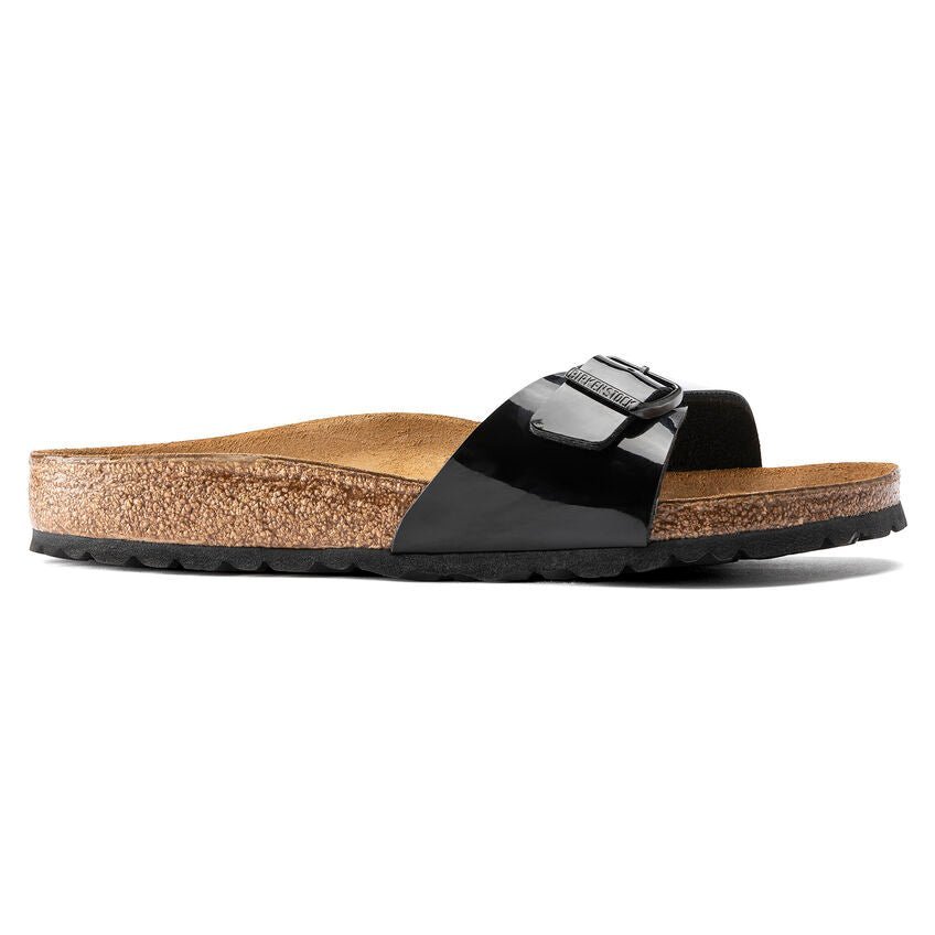 Damesslipper 'Madrid BS' - zwart lak - ChaplinshoesDamessandaal 'Madrid BS' - zwart lakBirkenstock