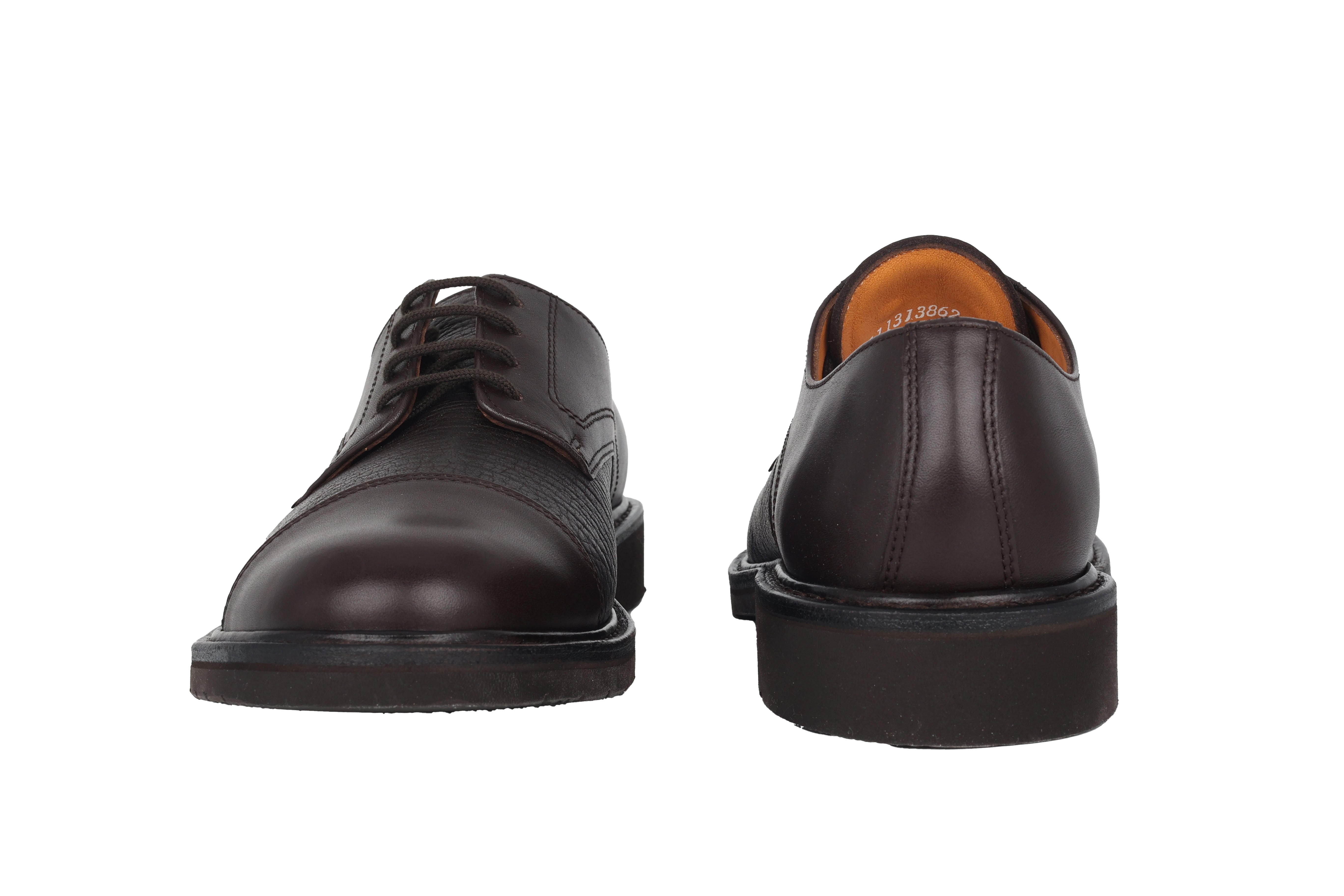 Scarpa stringata artigianale Goodyear 'Melchior' da uomo - Marrone