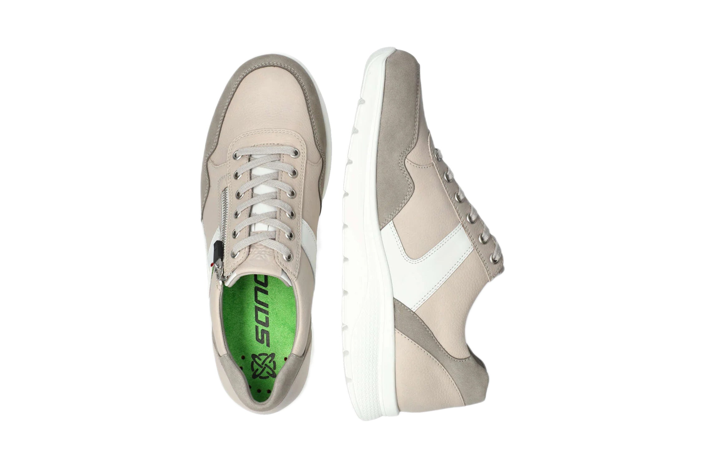 'Amory' men's walking rolling wide fit (H) sneaker - grey