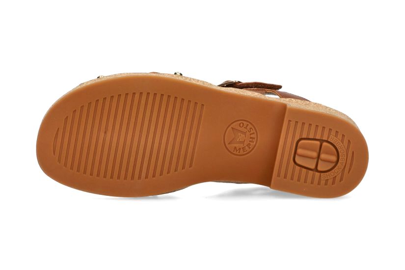 Damessandaal 'Fedora' - bruin