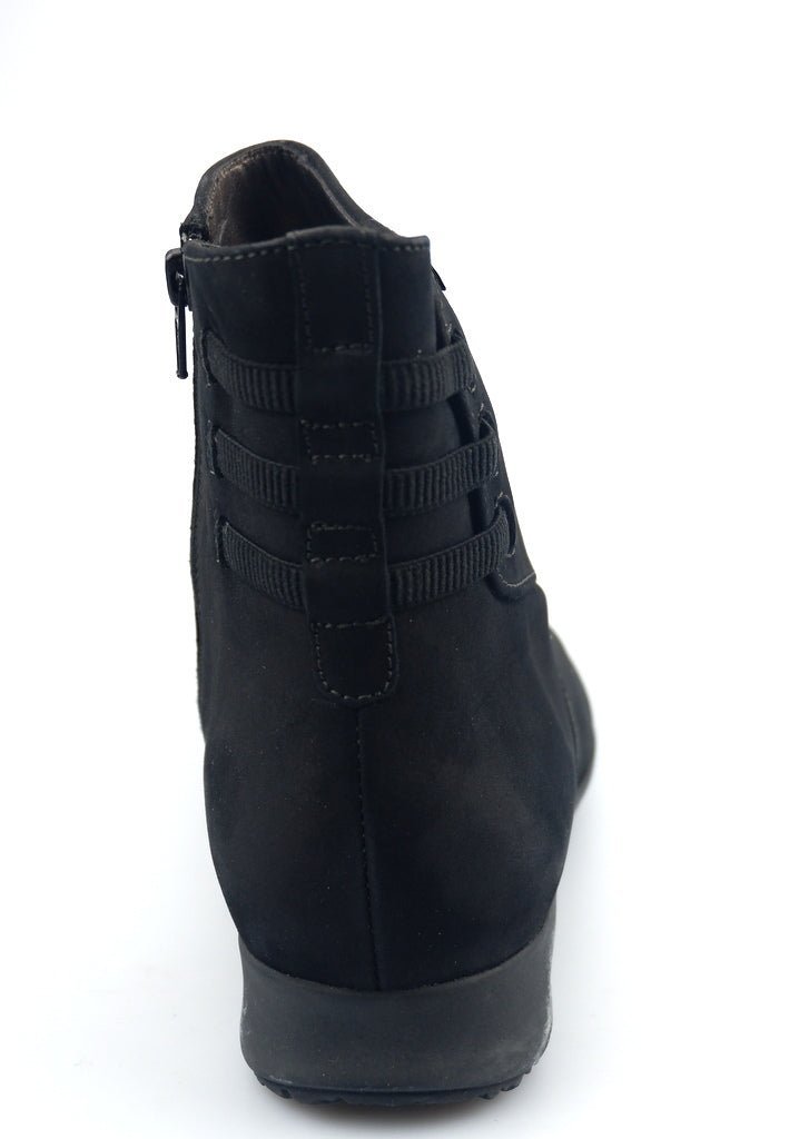 Mephisto FENNA black nubuck ankleboot for women - ChaplinshoesMephisto FENNA black nubuck ankleboot for womenMephisto